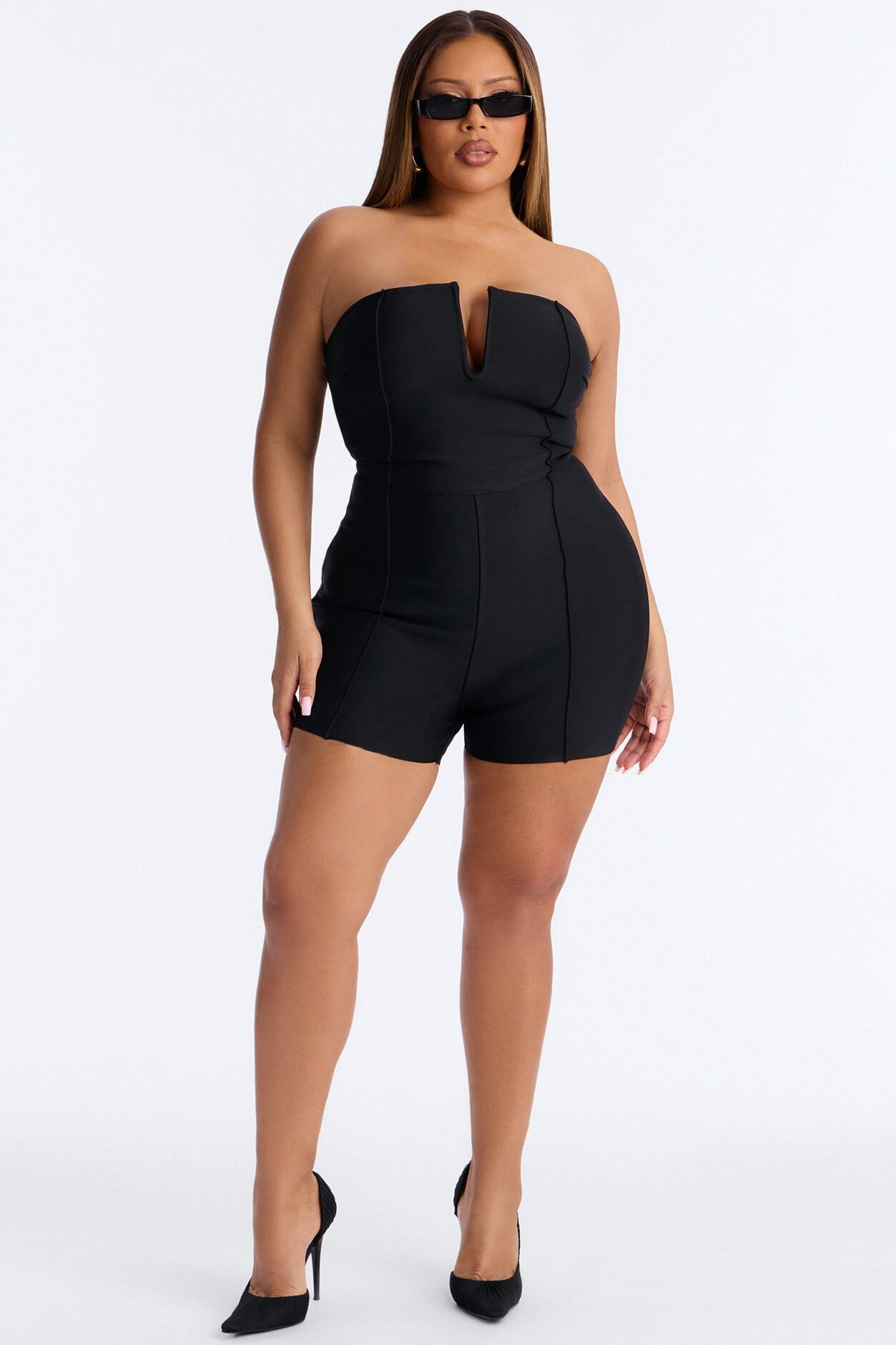 Someone To You Bandage Romper - Black