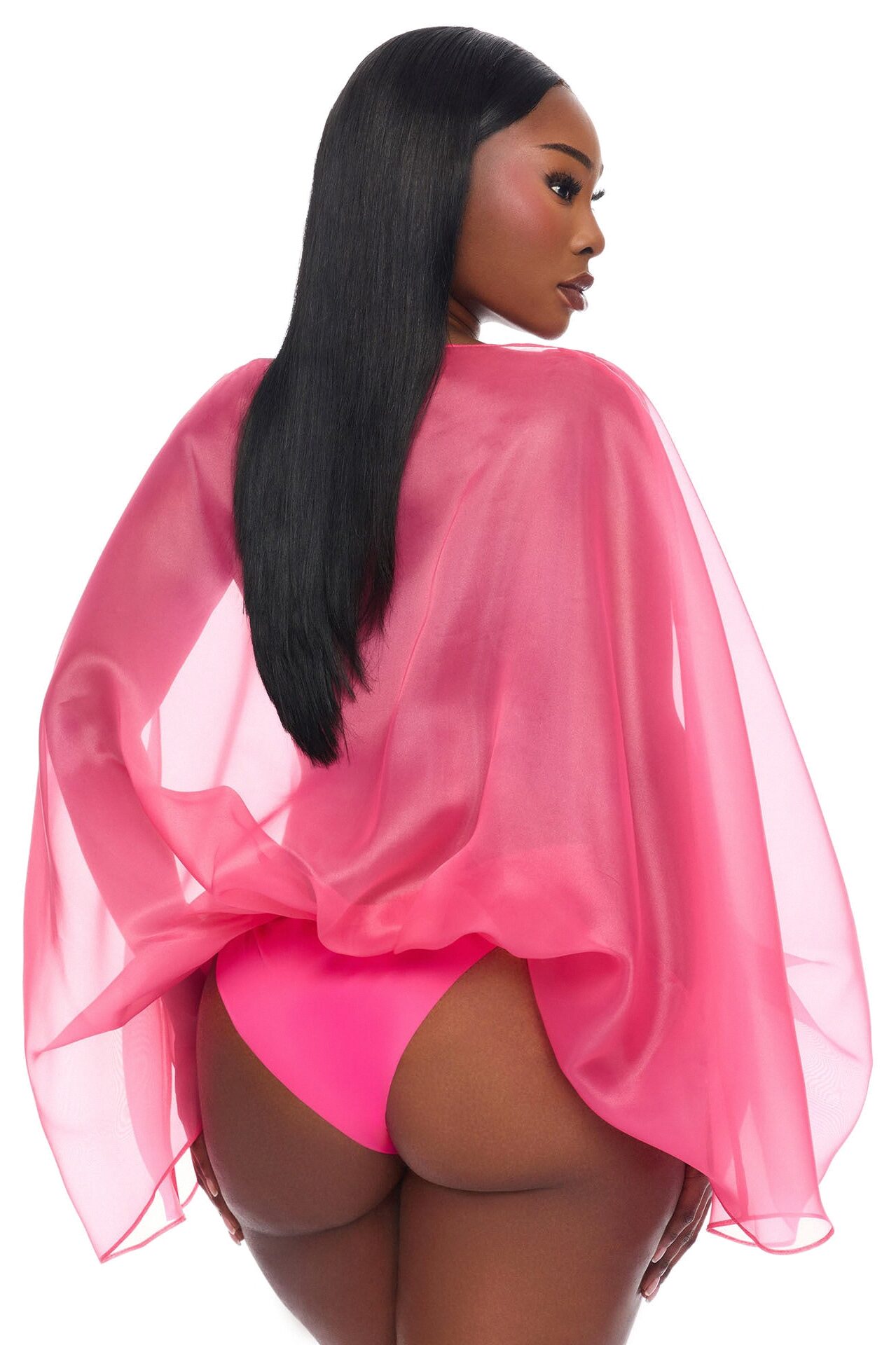 Fall In Love Taffeta Skirt Set - Hot Pink