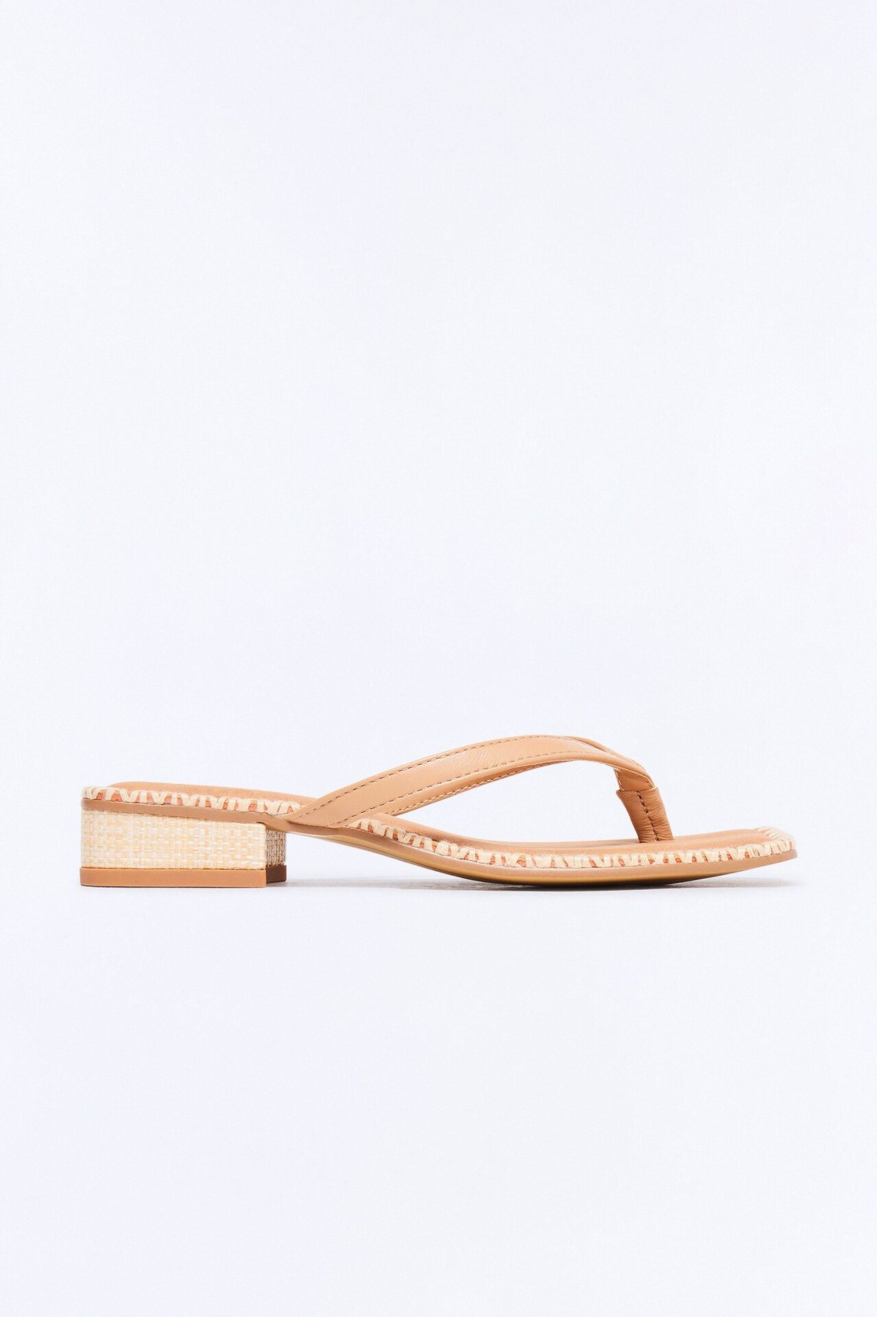Dolce Vita Barty Leather Thong Sandals - Tan