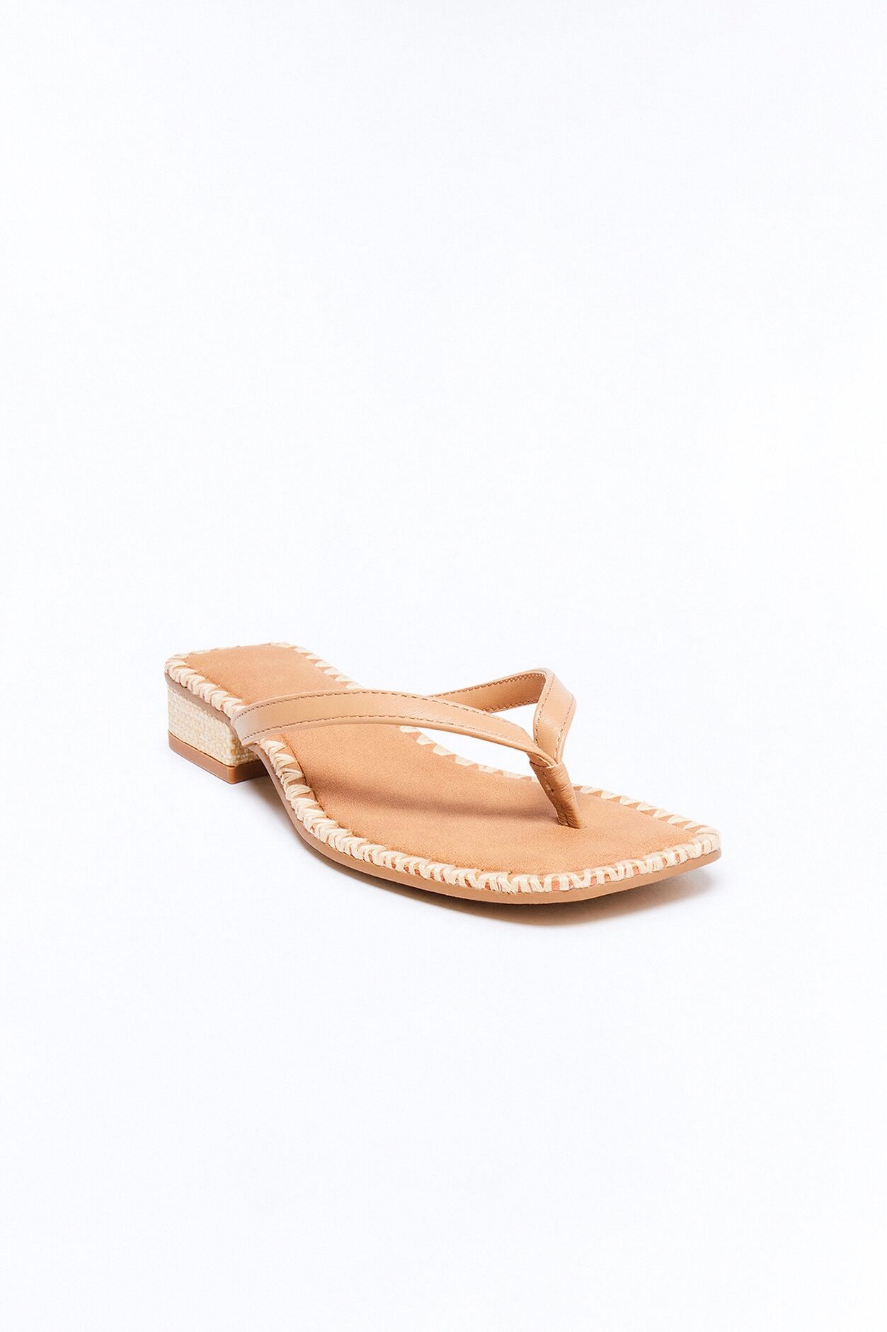 Dolce Vita Barty Leather Thong Sandals - Tan