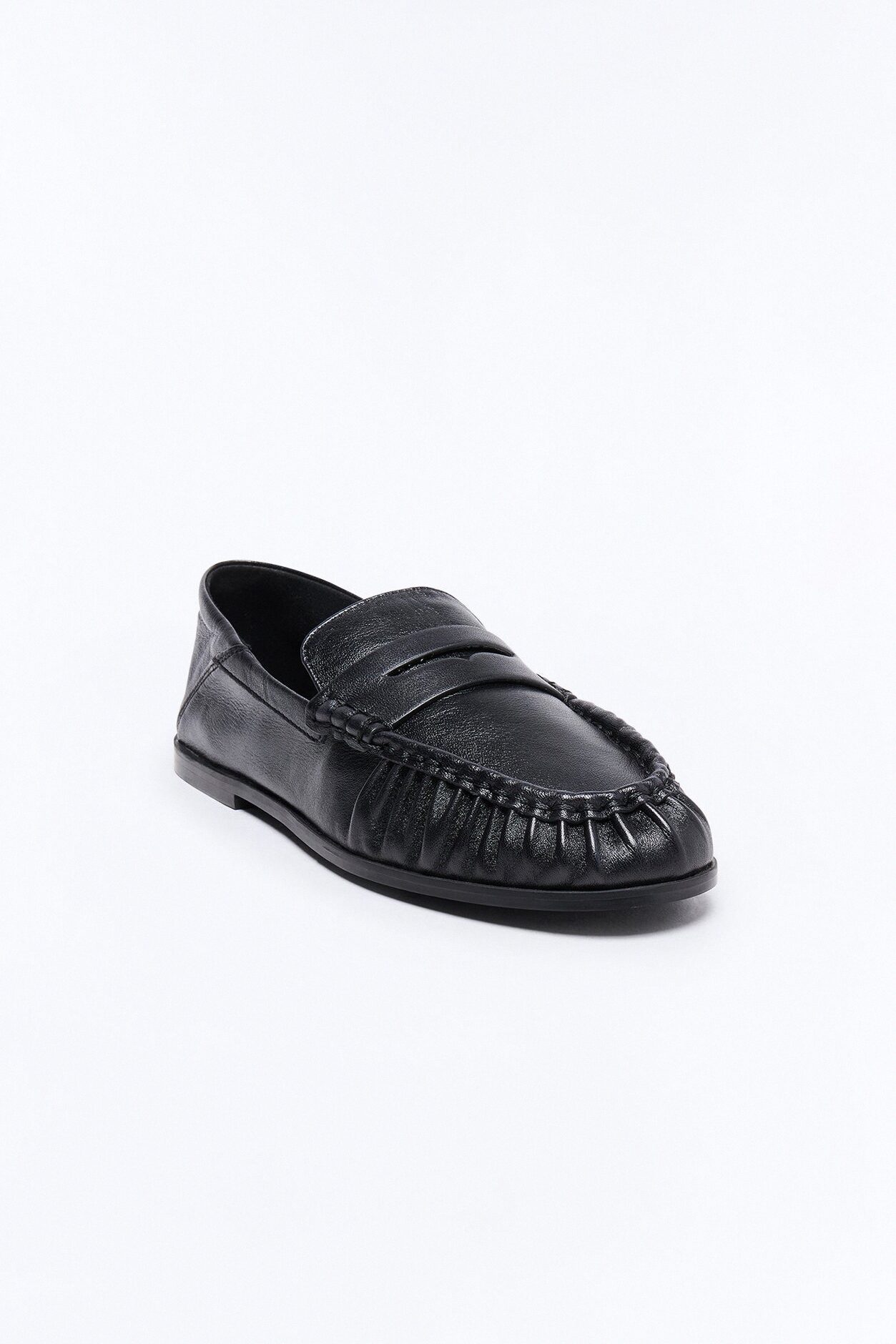 Steve Madden Stewart Leather Loafer - Black