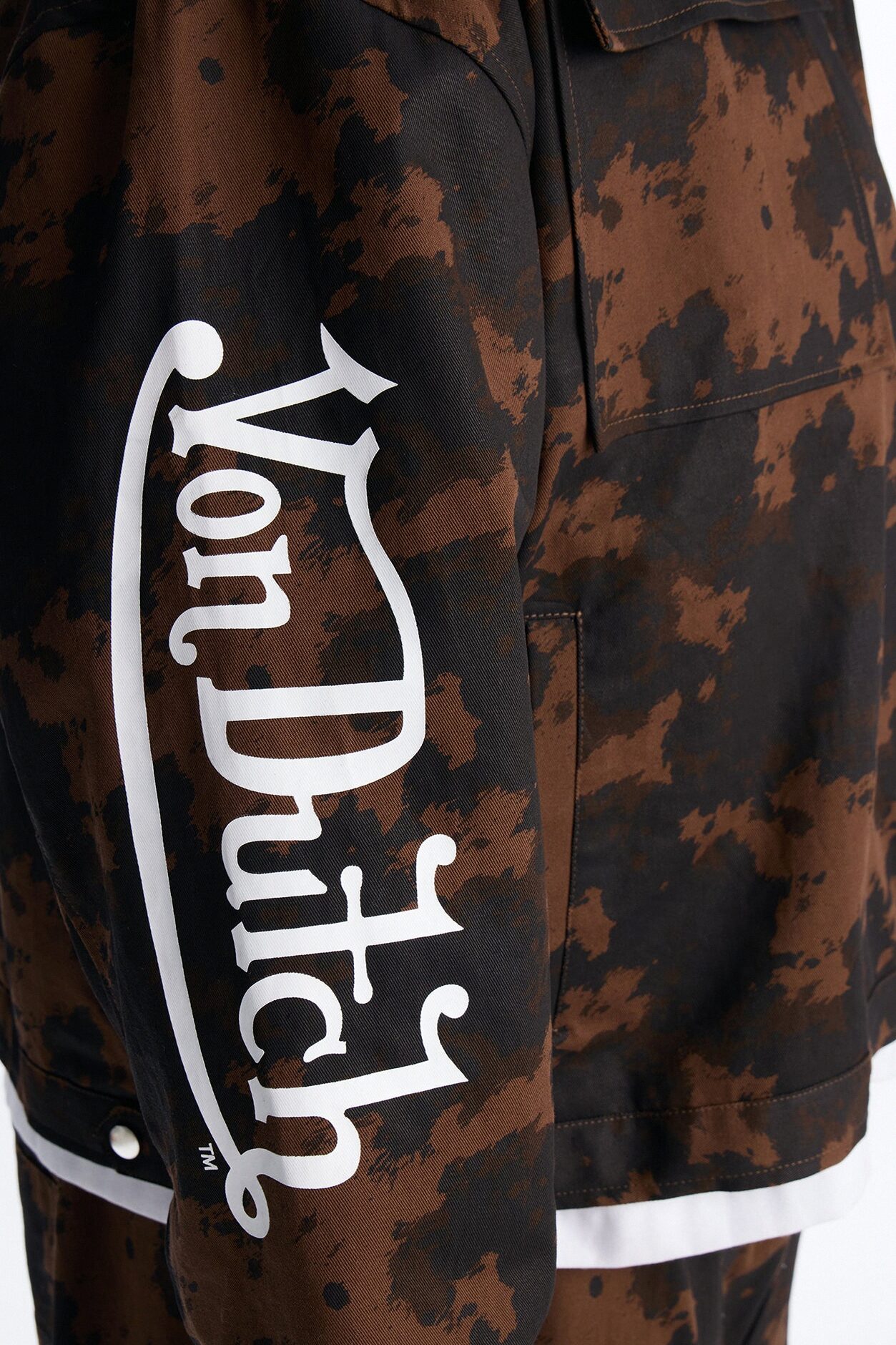 Von Dutch Rodeo Faux Pony Hair Work Jacket - Brown
