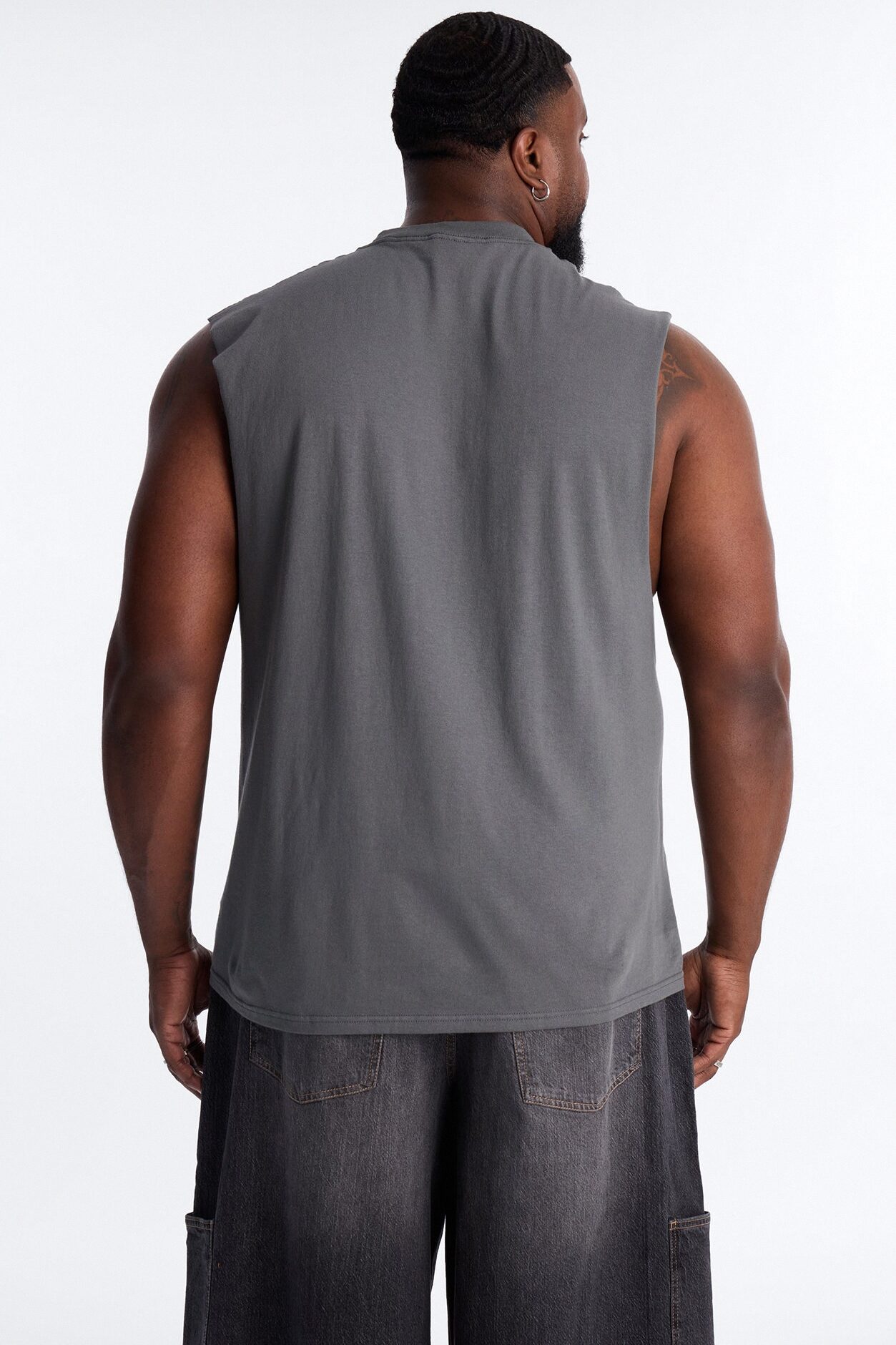 Hustler Never Not Winning Muscle Tee - Charcoal