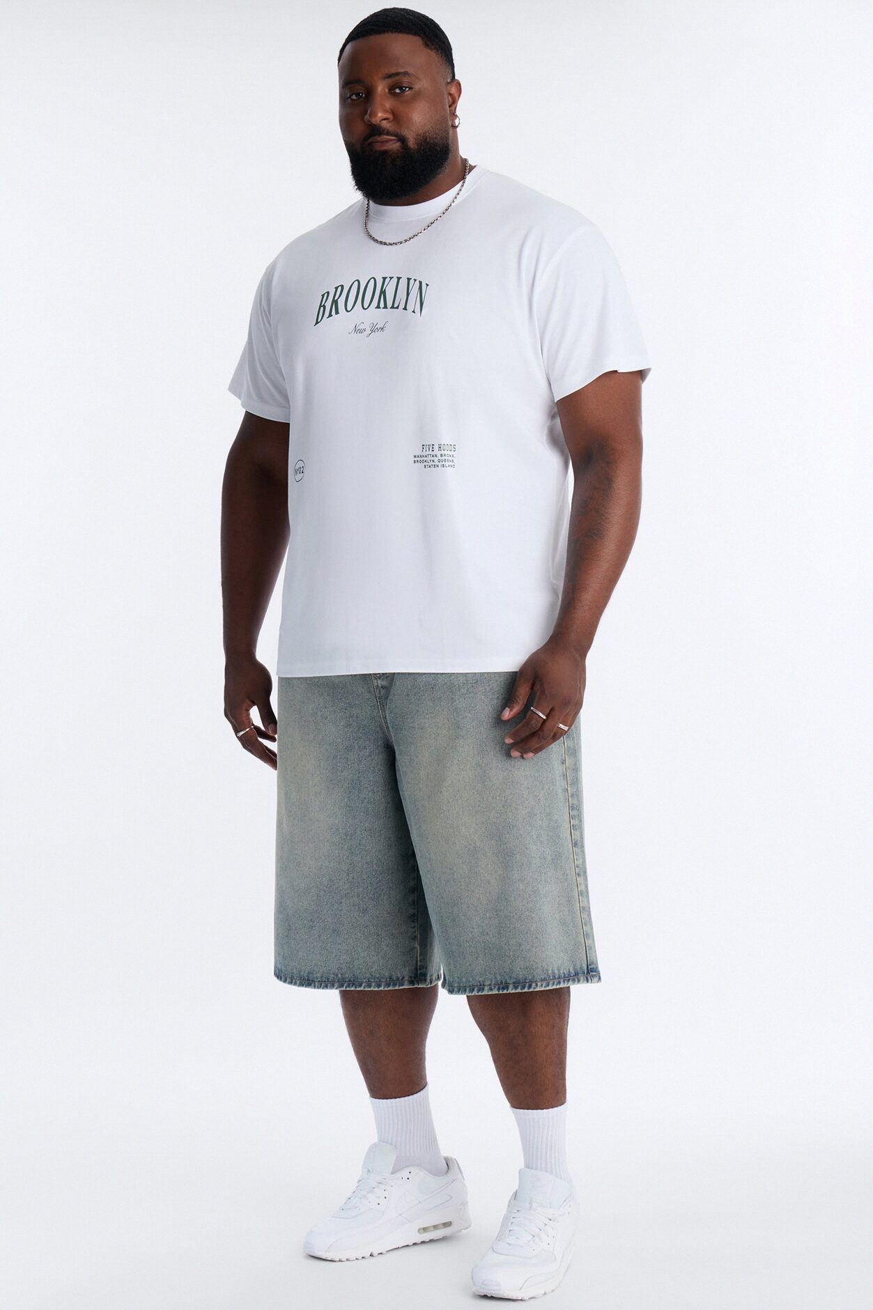 Brooklyn Bear Short Sleeve Tee - White