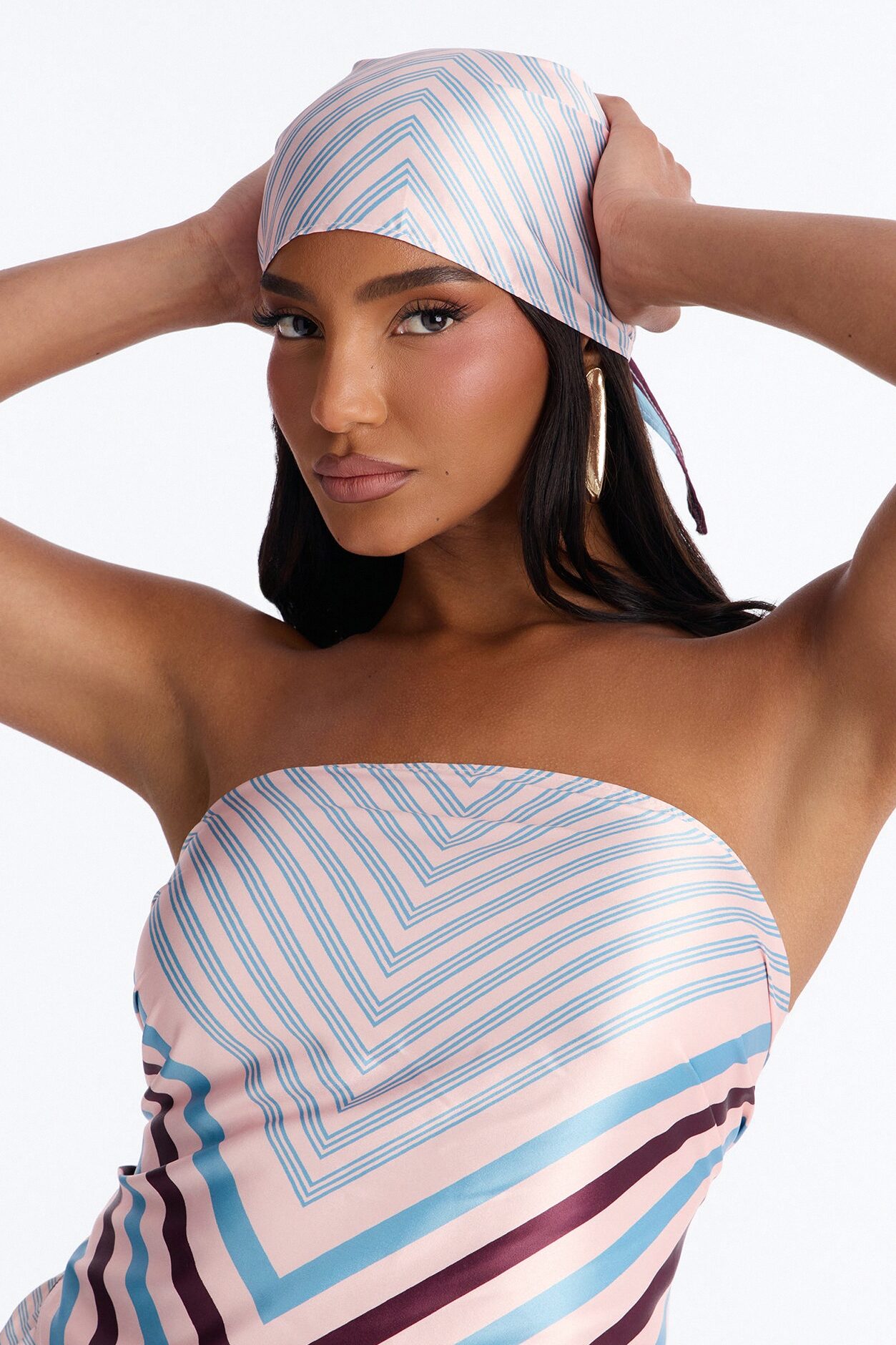 Catalina Satin 3 Piece Pant Set - Pink/combo