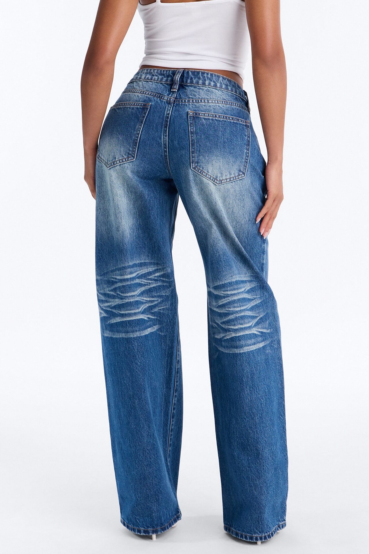 Everyday Icon Non Stretch Straight Leg Jeans - Vintage Wash