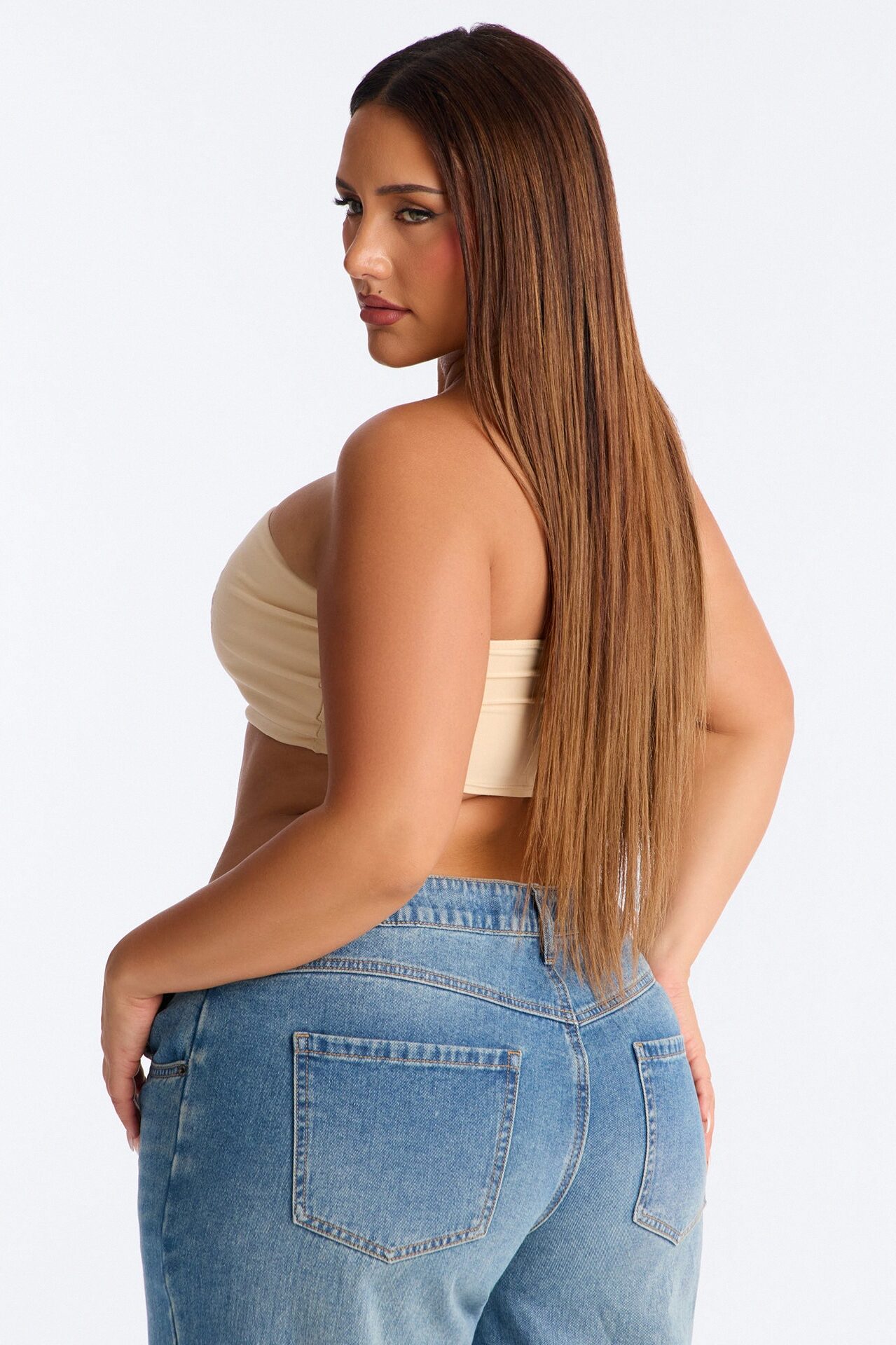 Tequila Cheaper Than Therapy Tube Top - Cream