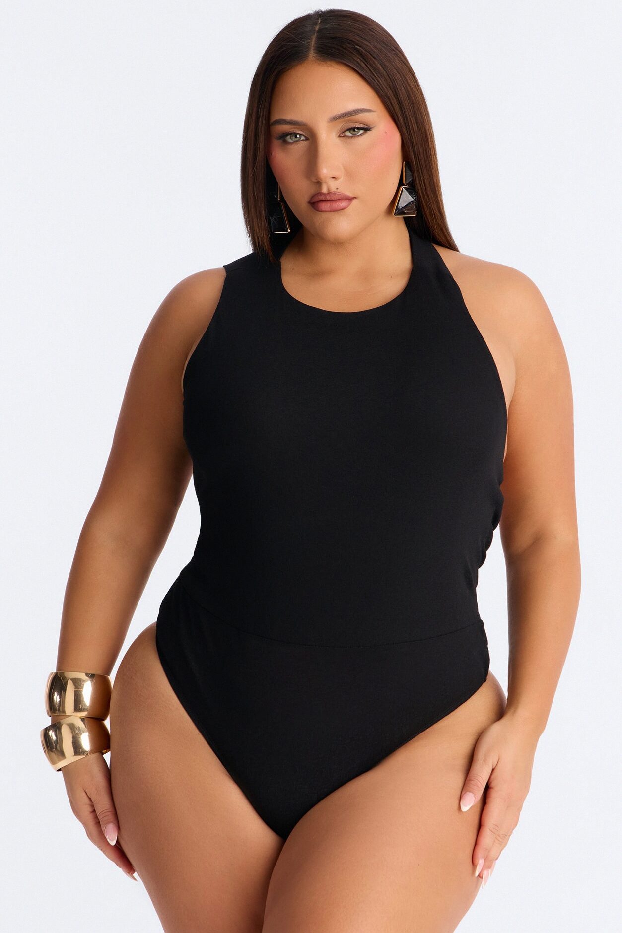 Tiana 3 Piece Belted Balloon Pant Set - Black