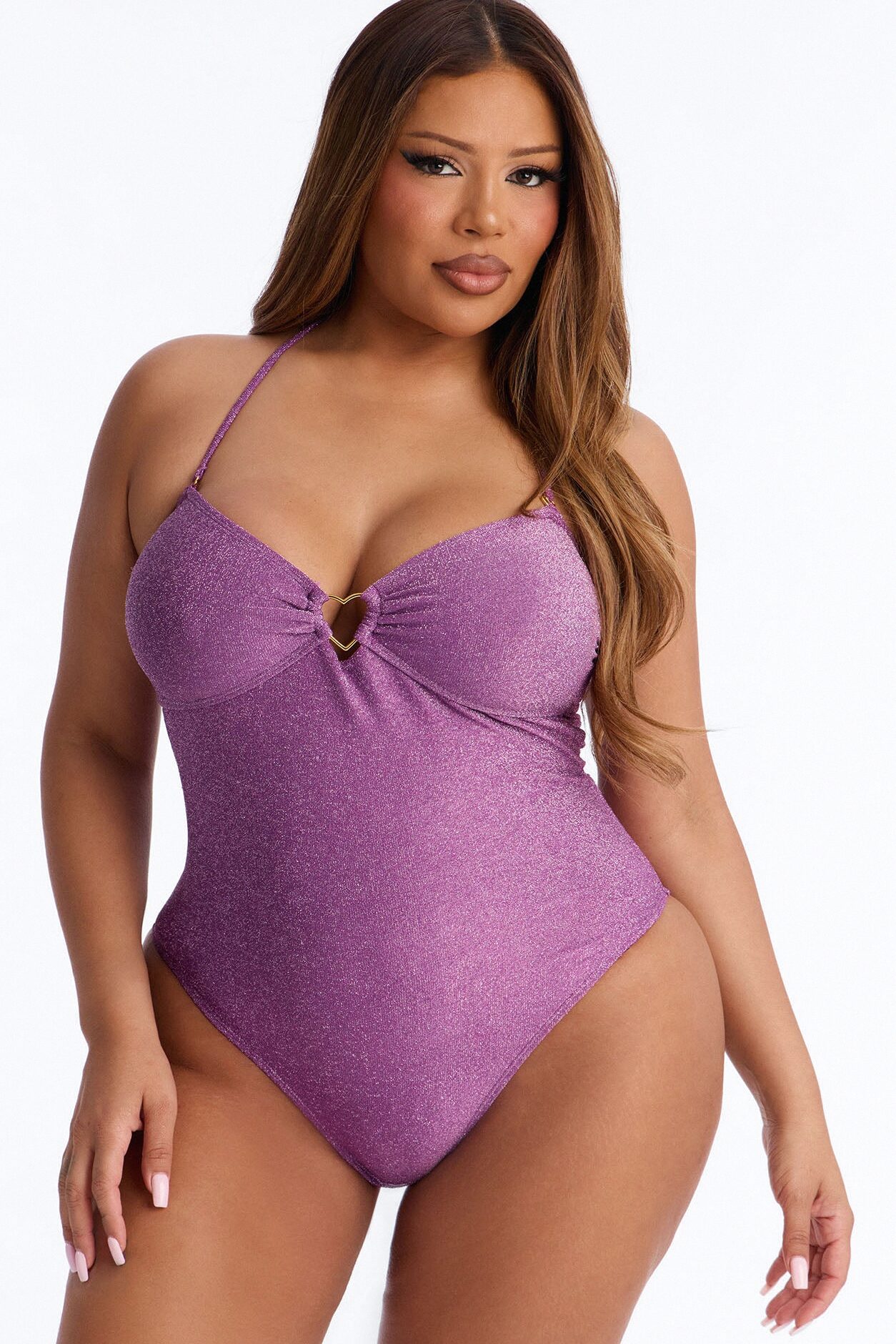 Sea You Soon 1 Piece Swimsuit - Purple