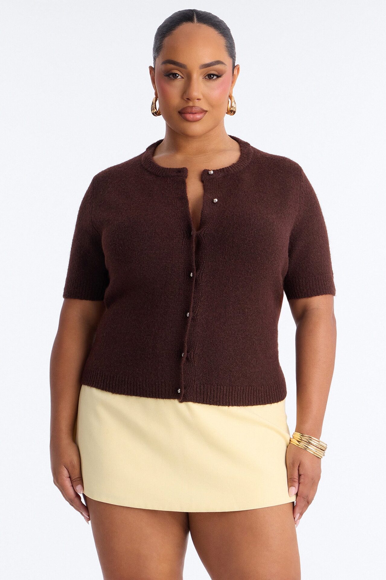 Sunday Brunch Sweater Top - Chocolate