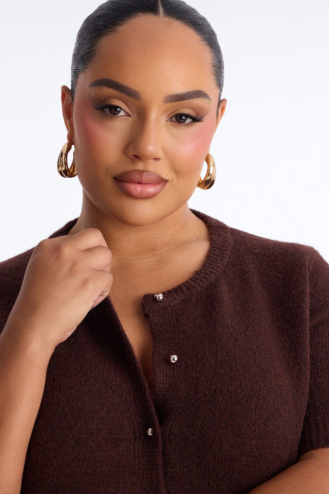 Sunday Brunch Sweater Top - Chocolate