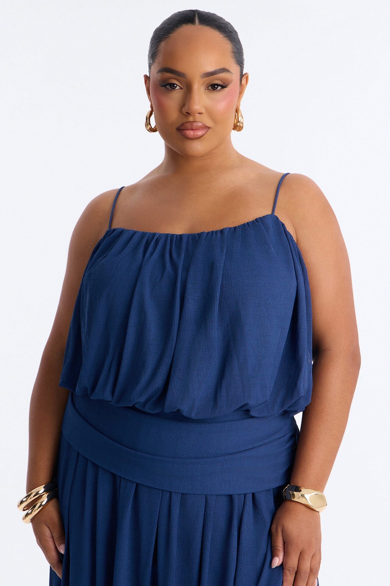 Quiet Confidence Flowy Maxi Dress - Navy