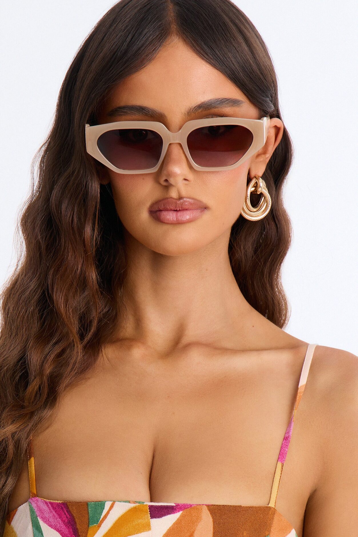 Slushy Sunday Sunglasses - Cream