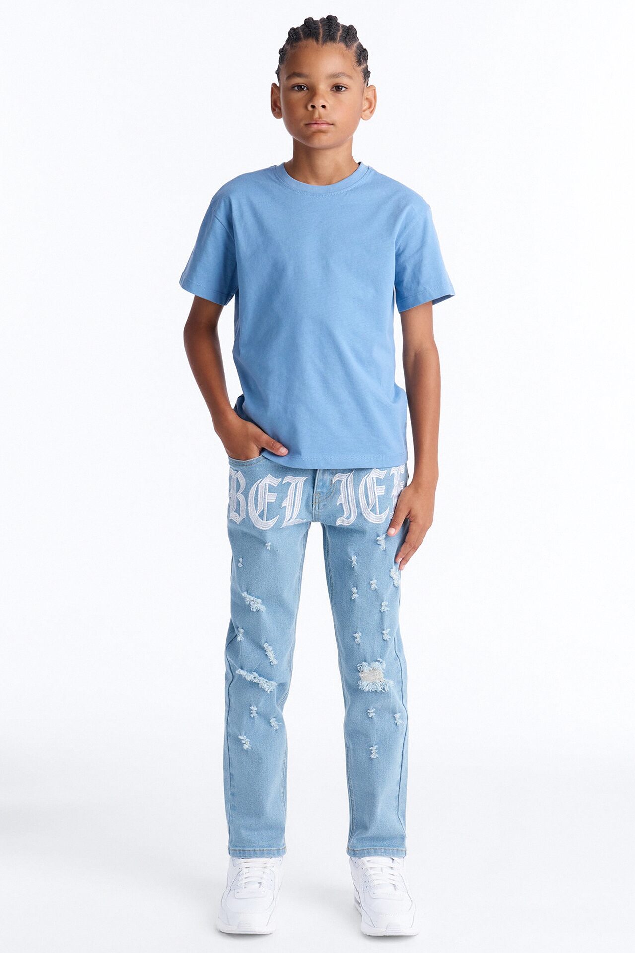 Mini Belief Skinny Jeans - Ice Blue