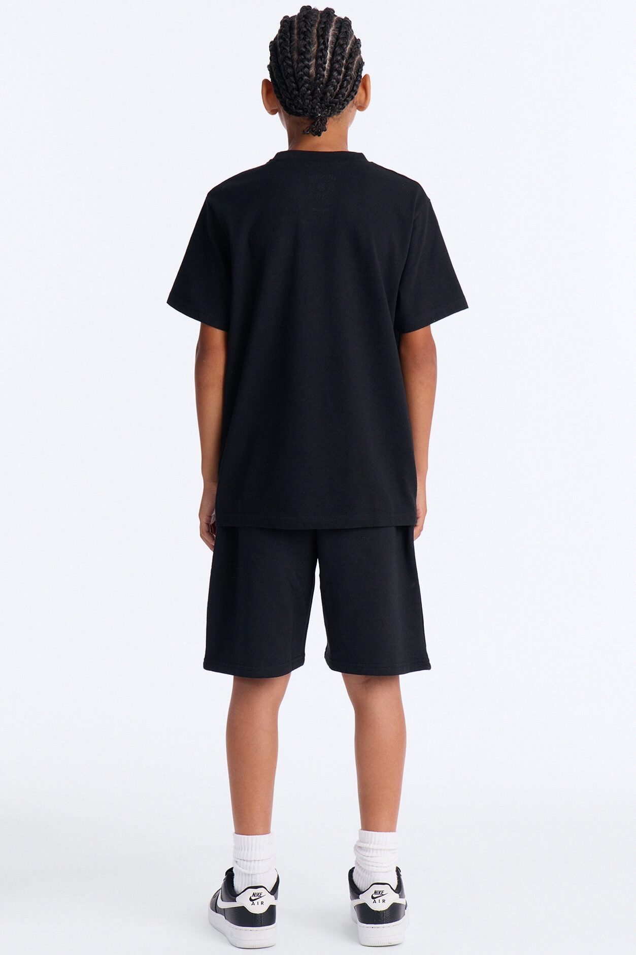 Mini This Feeling Fleece Short Set - Black