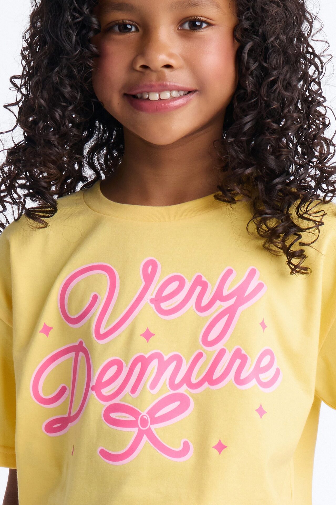 Mini Very Demure Short Set - Butter Yellow