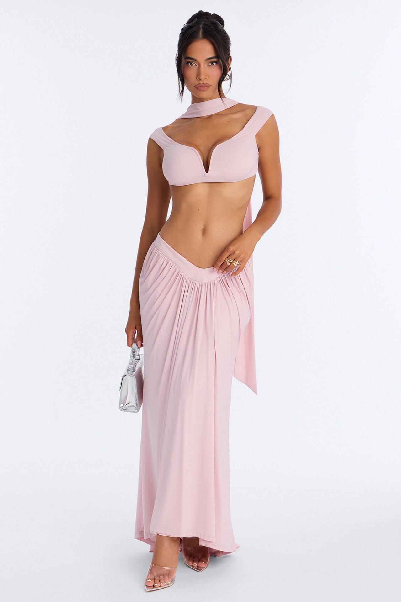 Fairytale Maxi Skirt Set - Light Pink