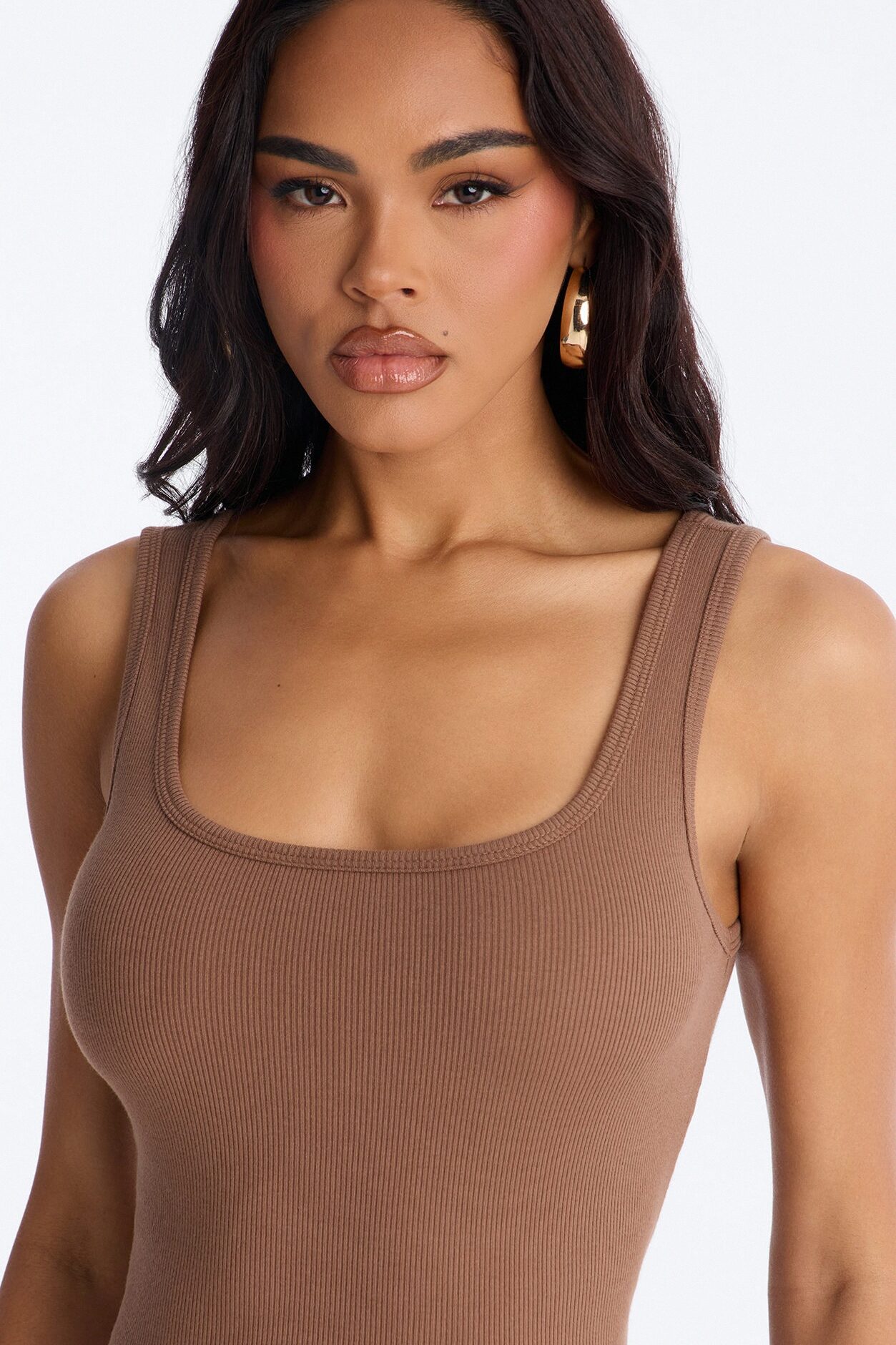Keep It Classic Basic Tank Top - Mocha