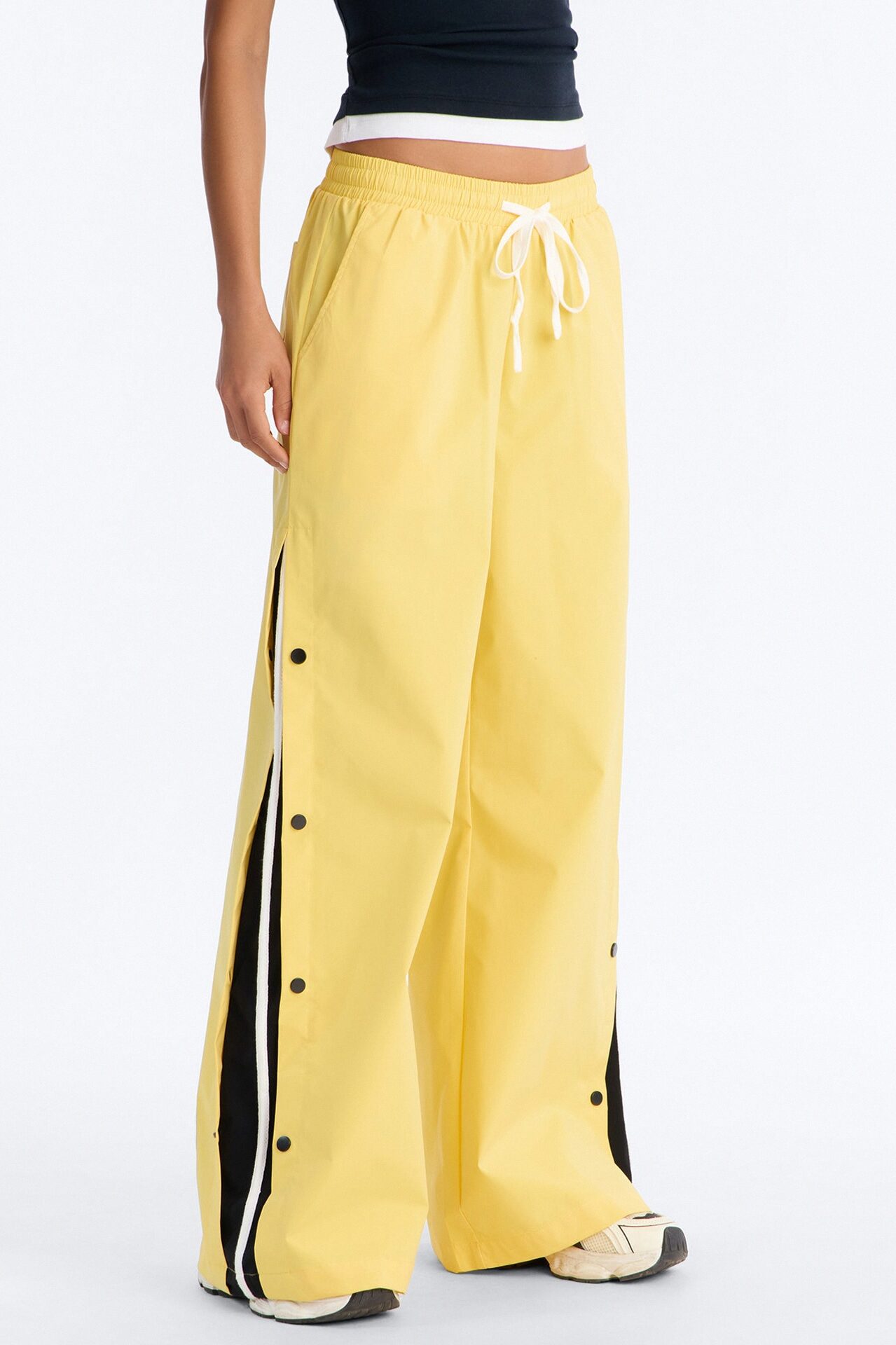 Jennie Snap Button Track Pant - Yellow