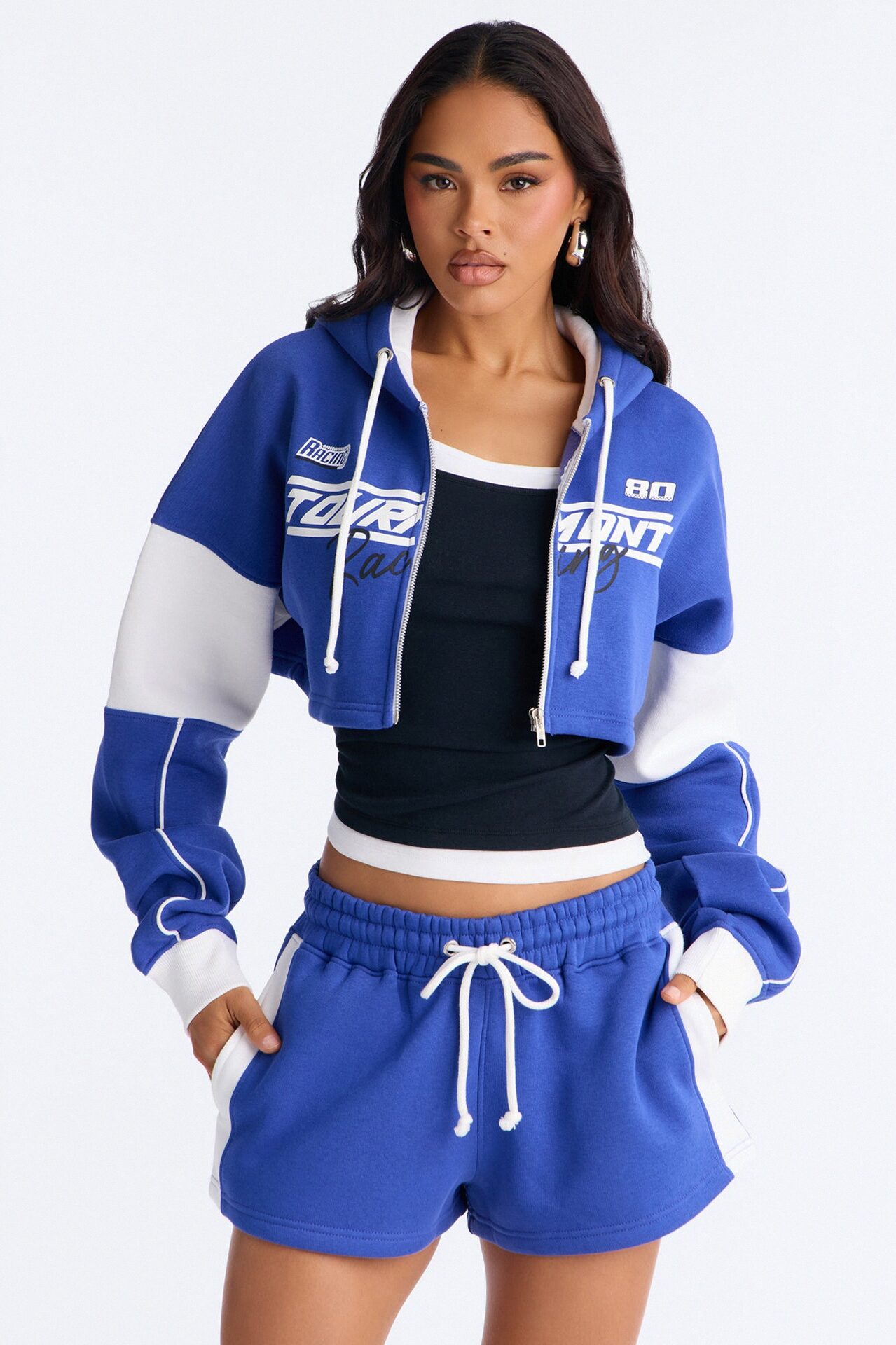 Race Weekend Fleece Short Set - Blue