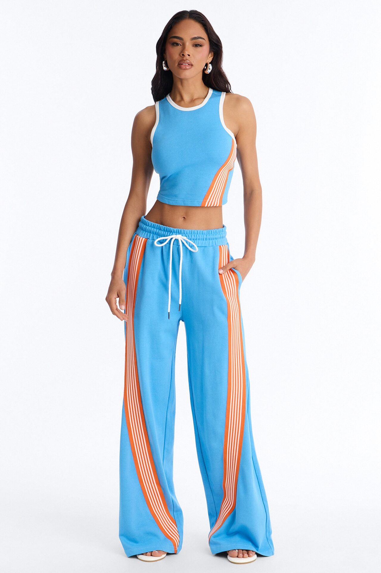 Varsity Babe Pant Set - Blue