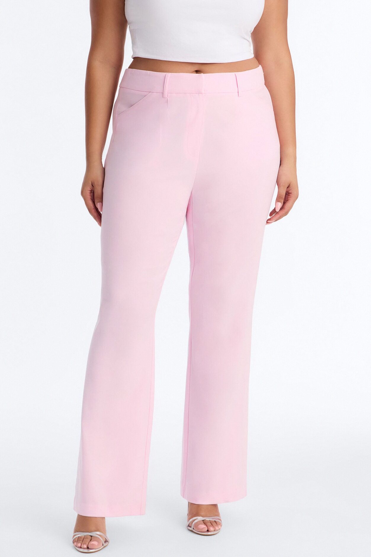 Tasha Dressy High Rise Pants - Light Pink