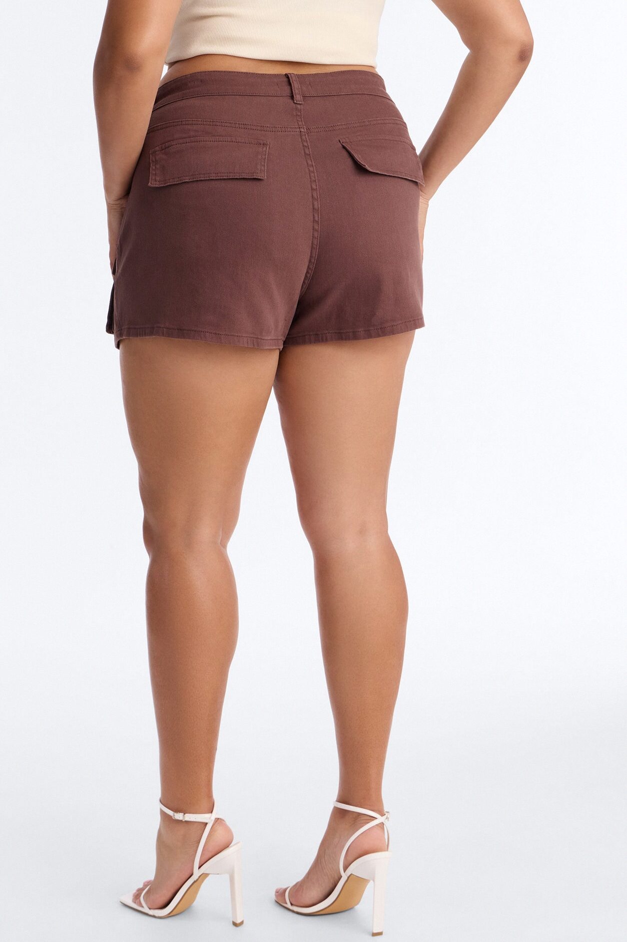 Feel The Pressure Cargo Mini Skort - Brown