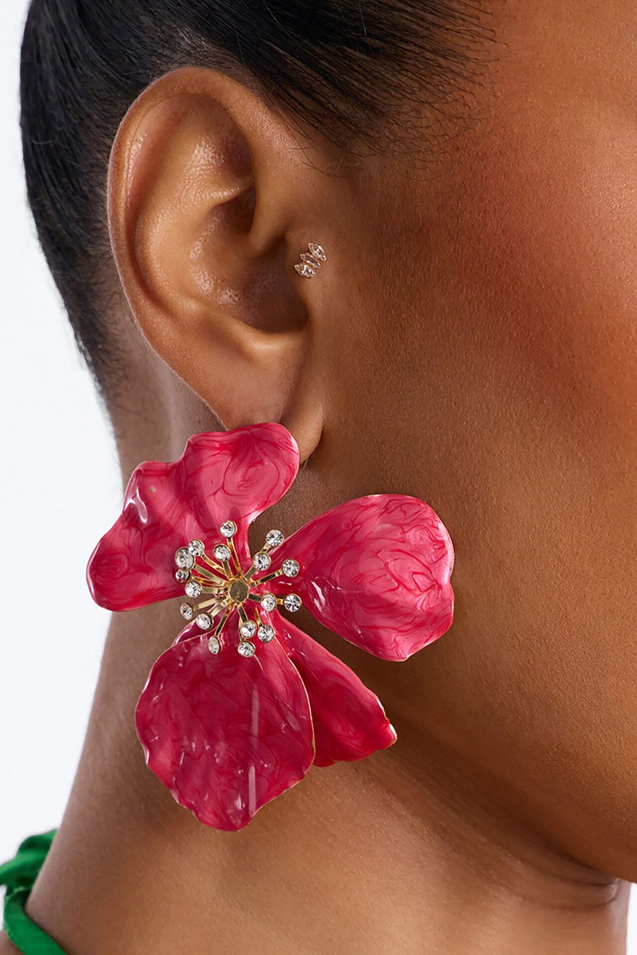 Cherish Me Floral Earrings - Pink