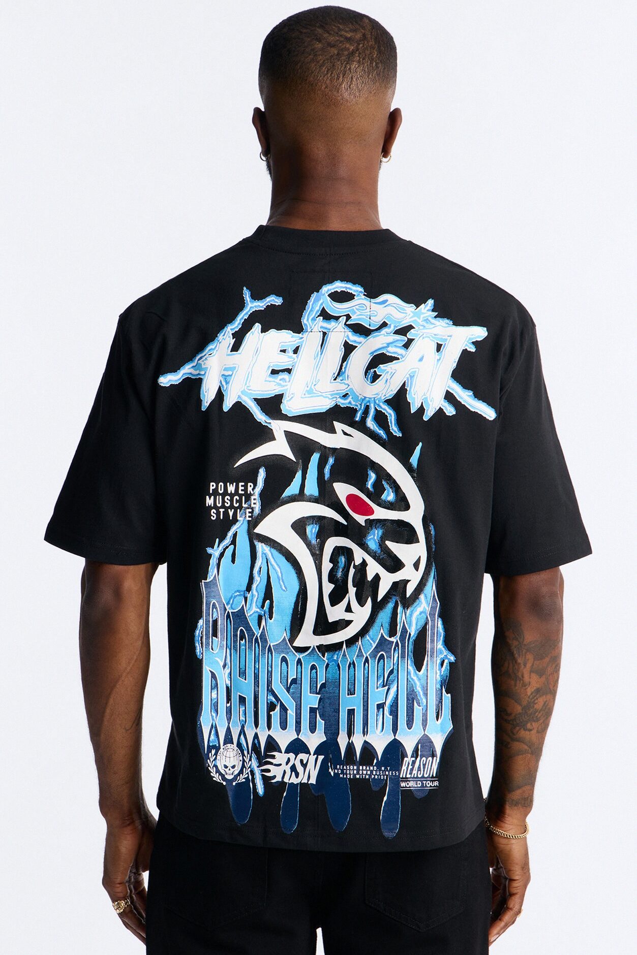 Dodge Hellcat Raise Hell Short Sleeve Tee - Black