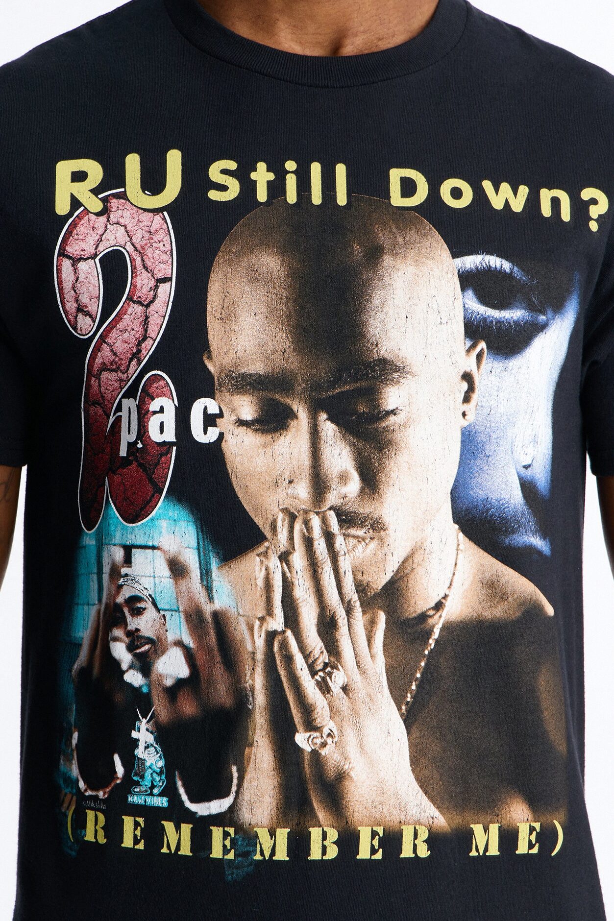 2pac R U Still Down Short Sleeve Tee - Black