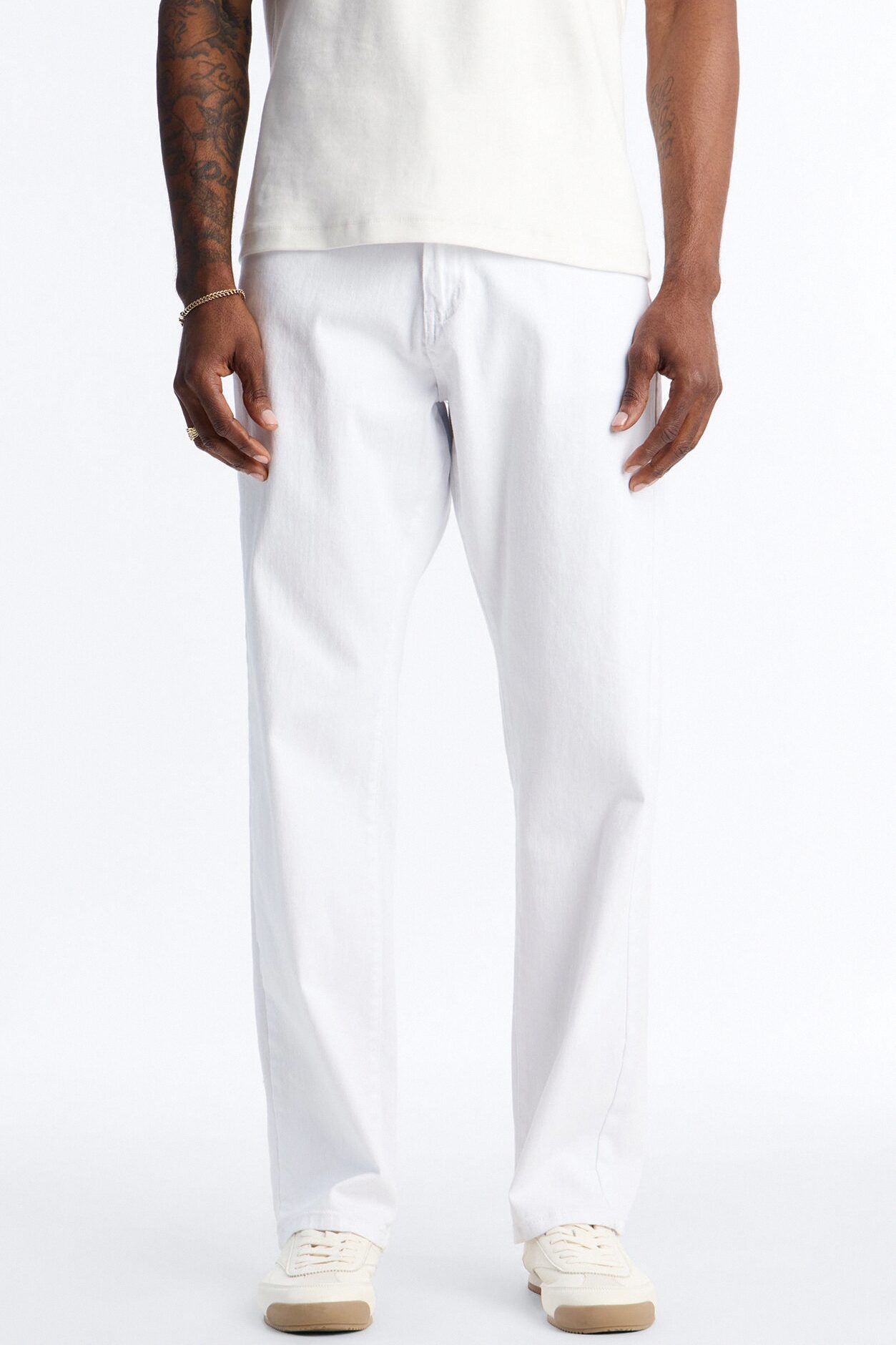 Clean Feel Straight Jean - White