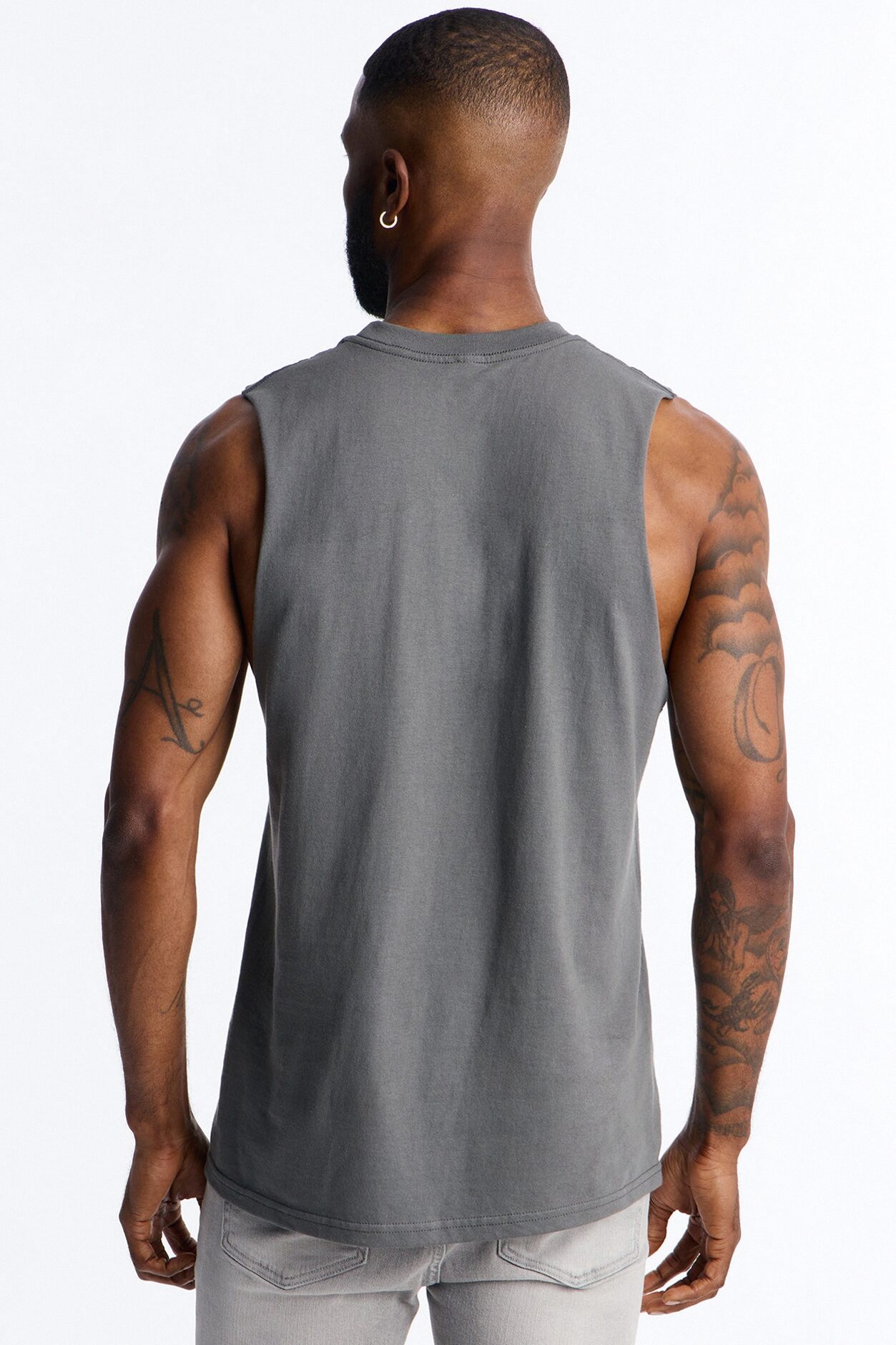Hustler Never Not Winning Muscle Tee - Charcoal