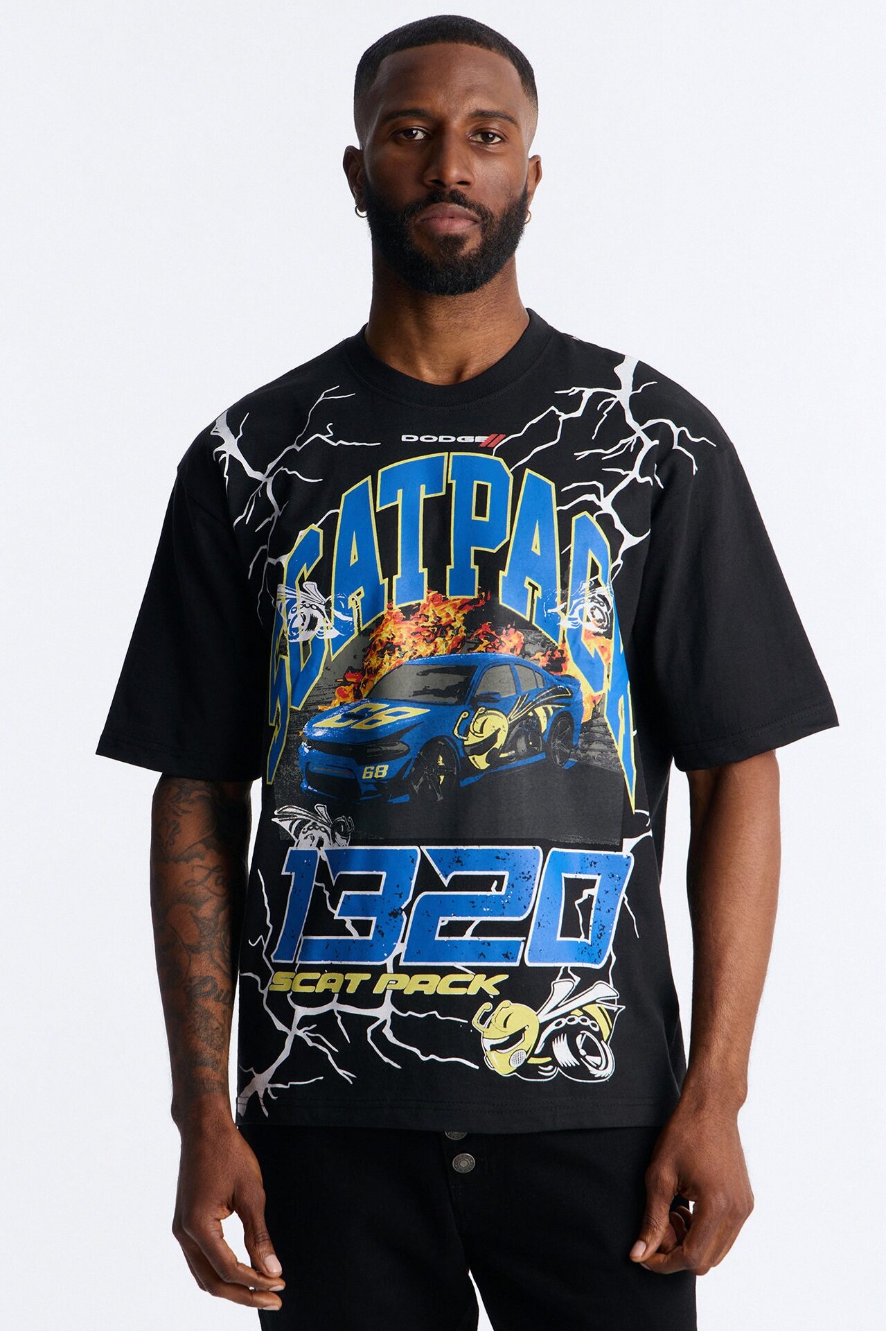 Dodge Scat Pack 1320 Short Sleeve Tee - Black