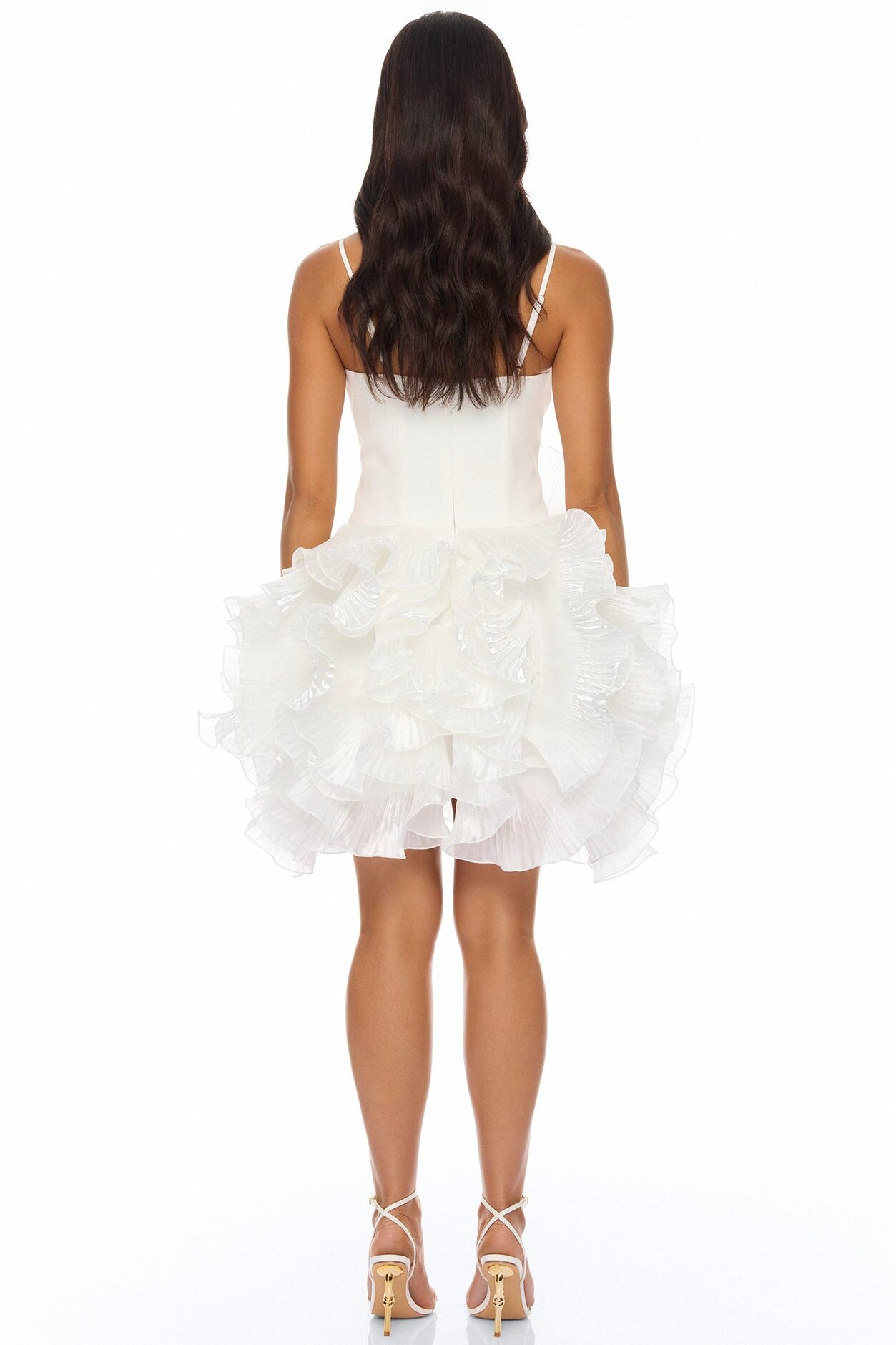 So Popular Ruffle Mini Dress - White
