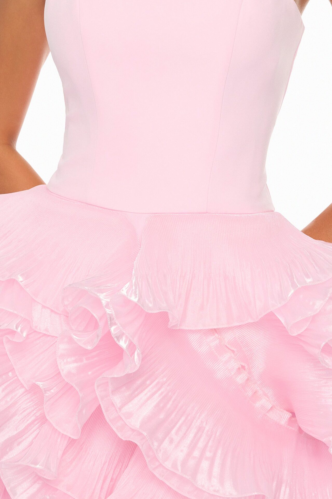 So Popular Ruffle Mini Dress - Pink
