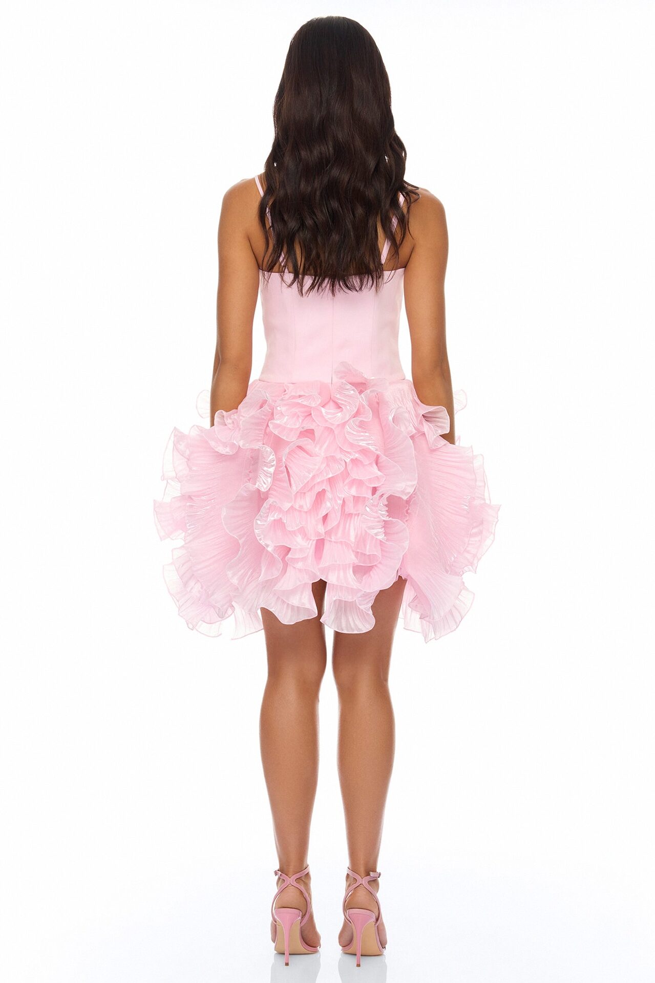 So Popular Ruffle Mini Dress - Pink