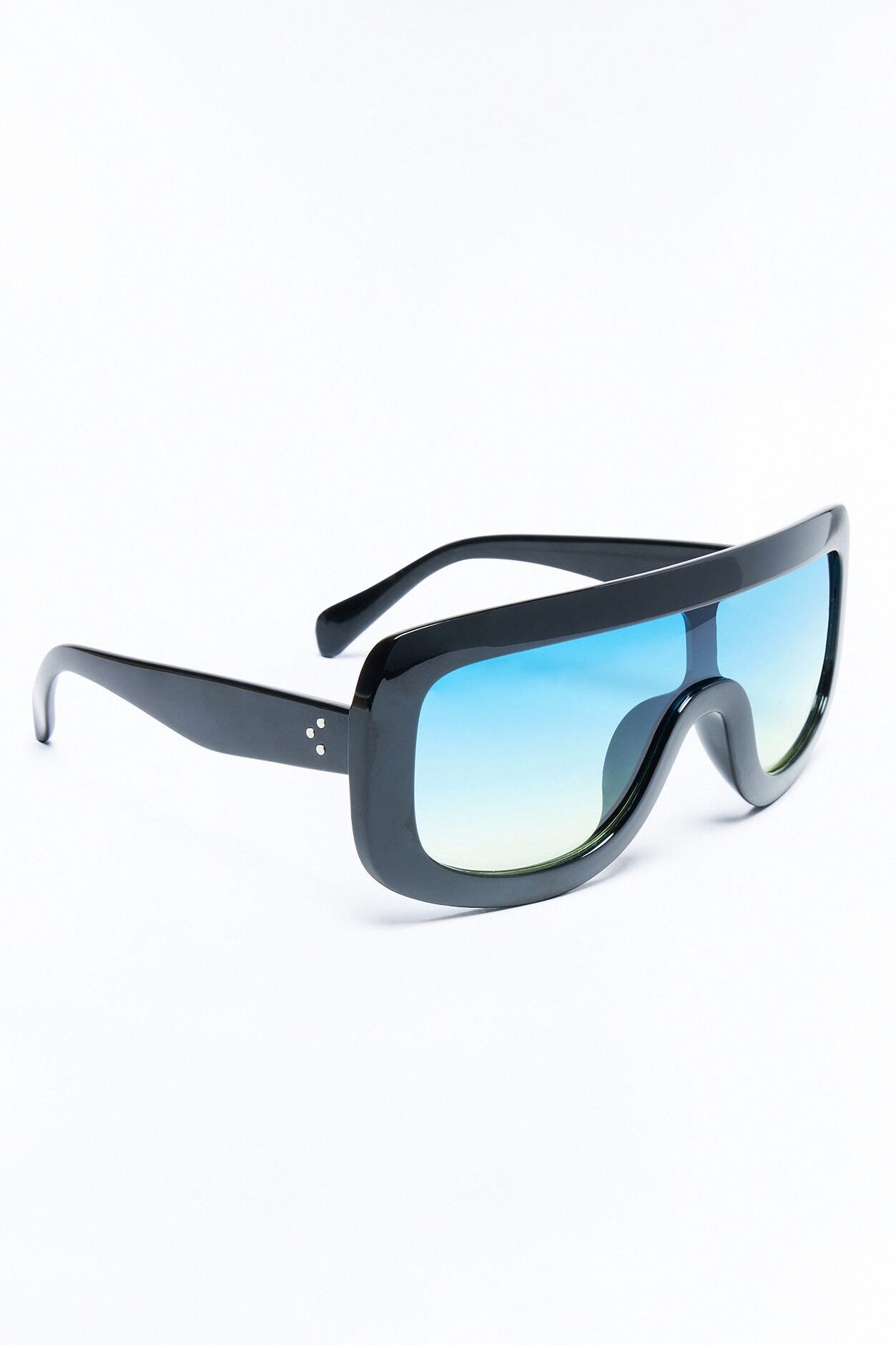 Summer Runway Sunglasses - Black/Blue