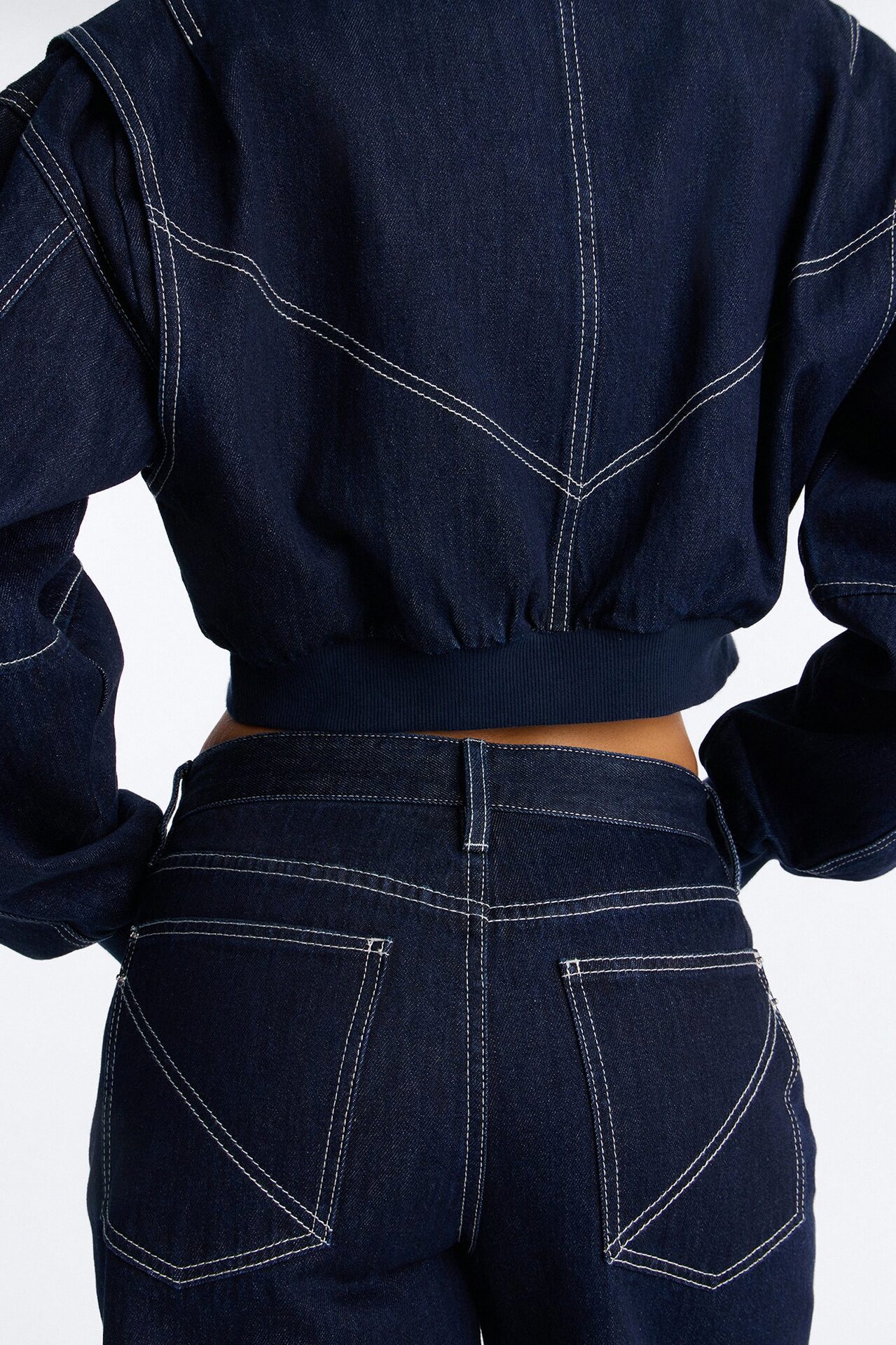 Riley Denim Jort Set - Denim