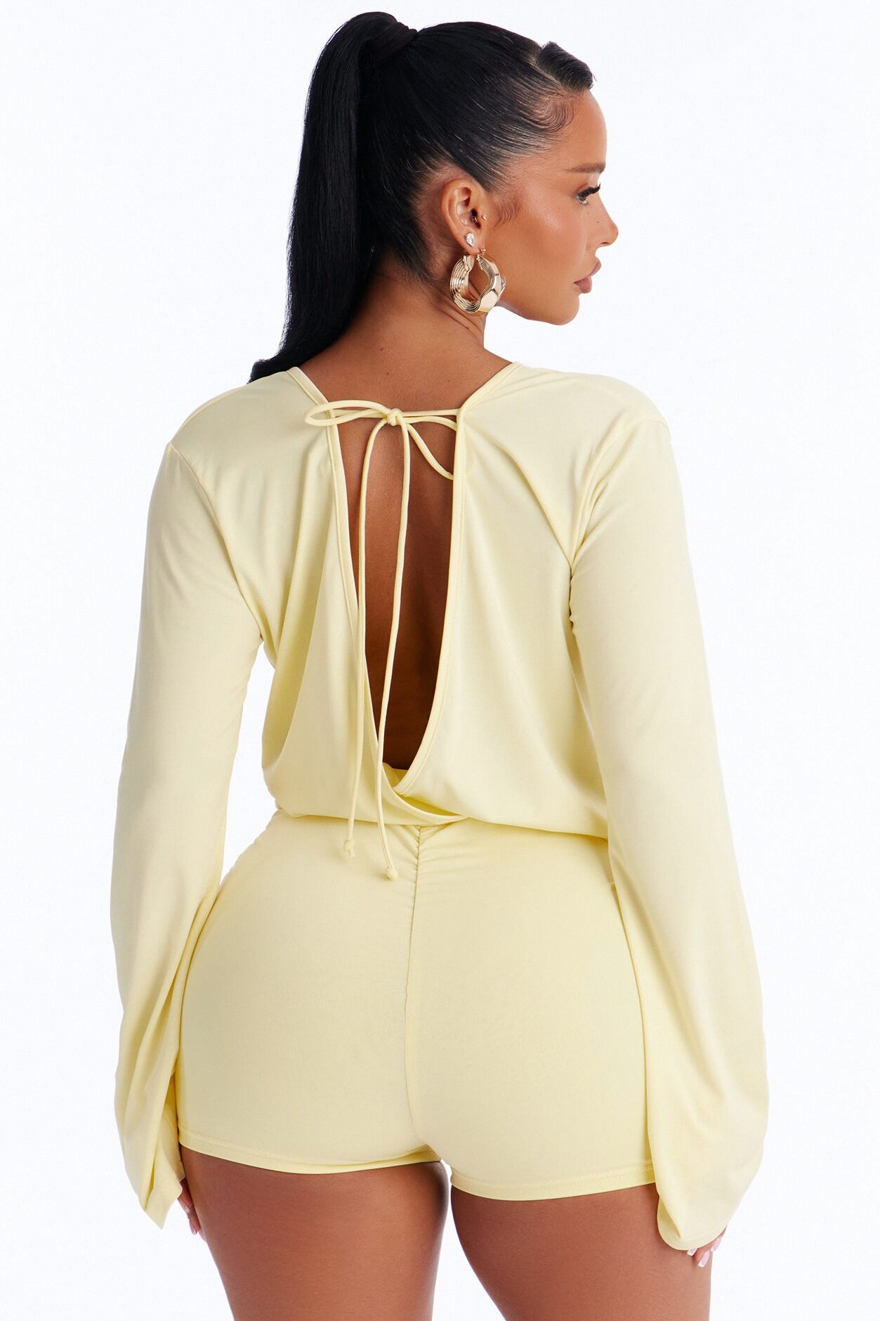 Nora Micro Short Romper - Yellow