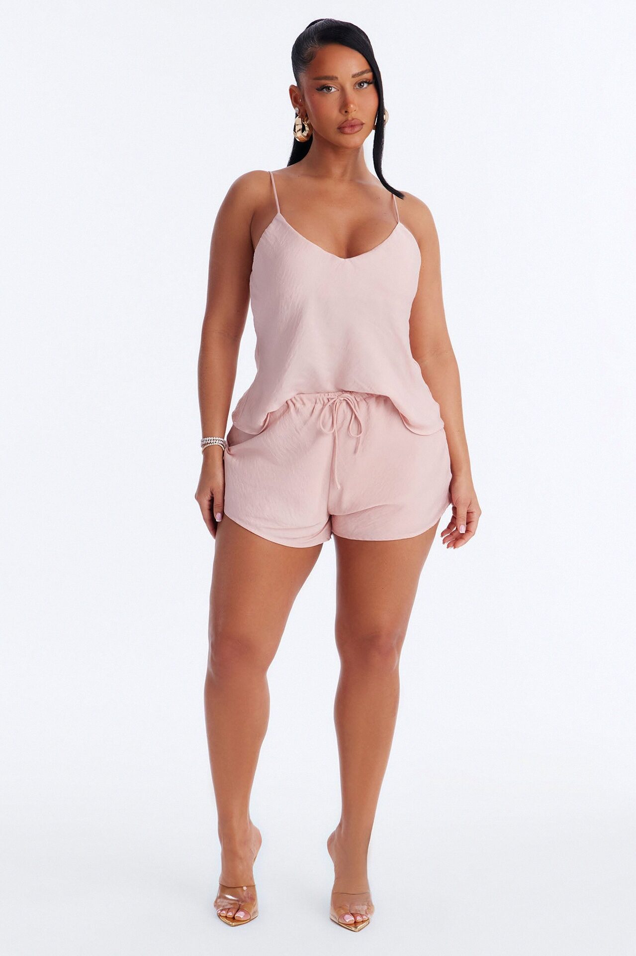 Fresh Start Short Set - Pink