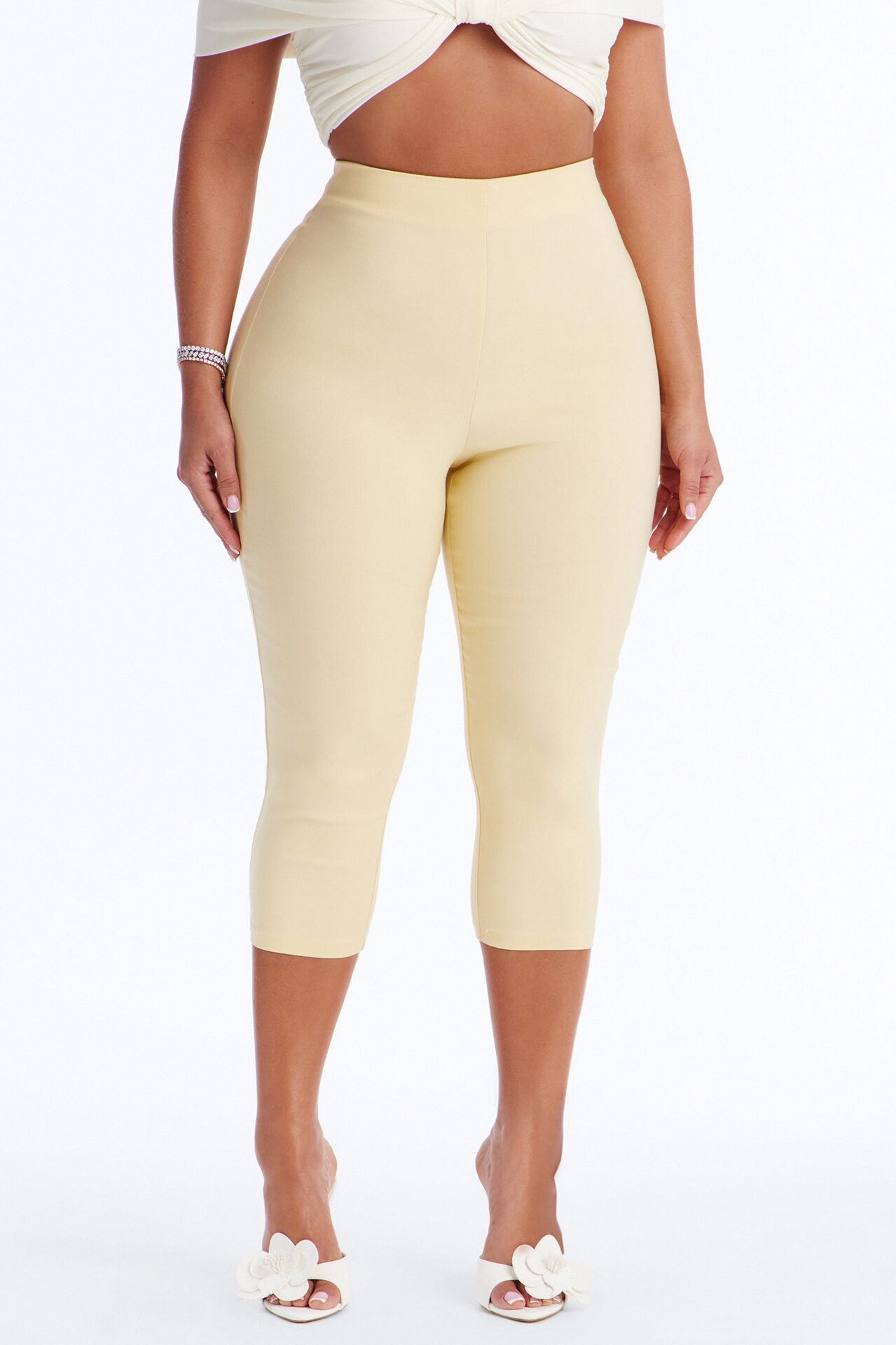 Just A Girl Capri Pant - Butter Yellow