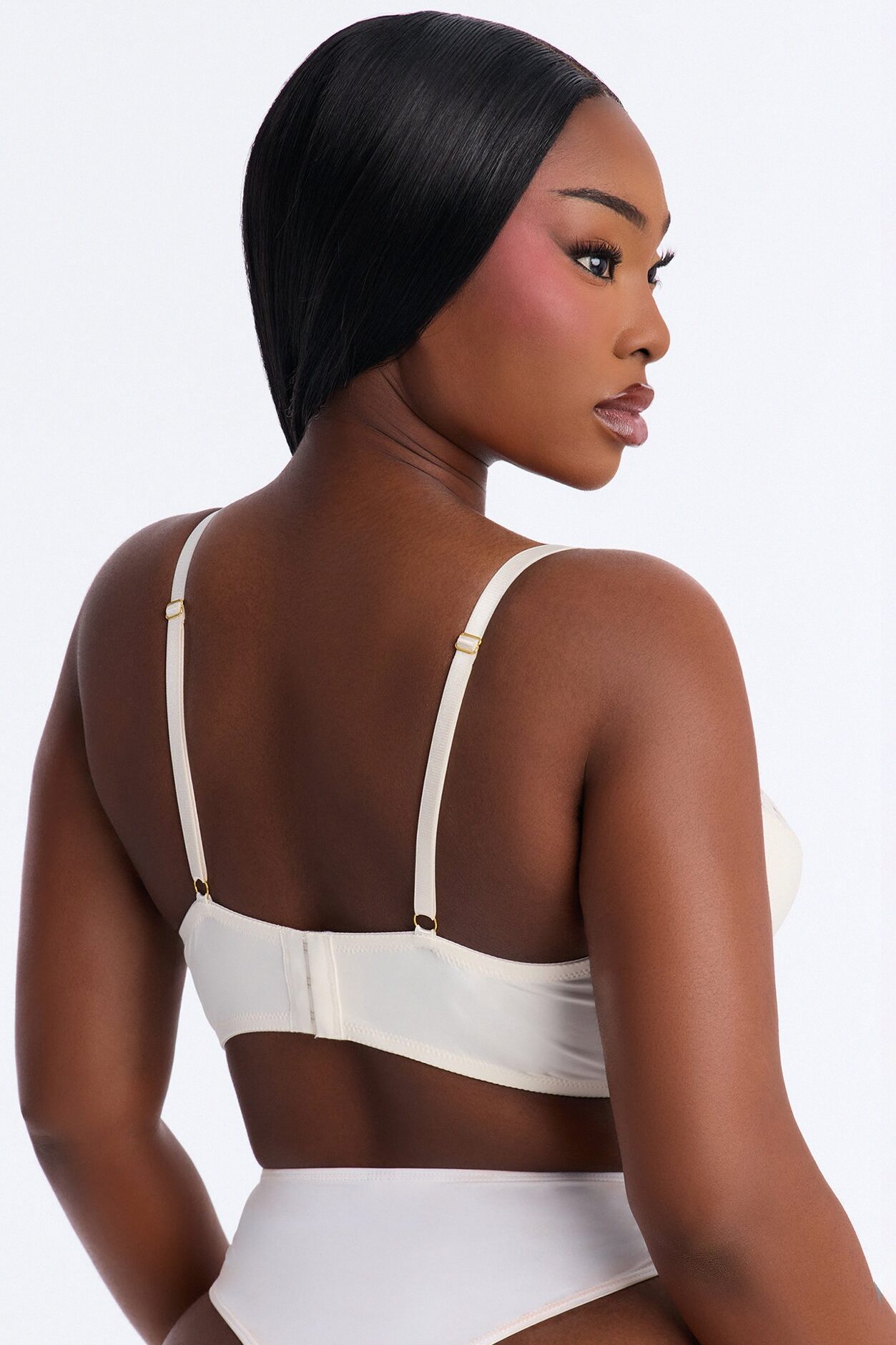 Daydream Daze Mesh Push Up Bra - Cream