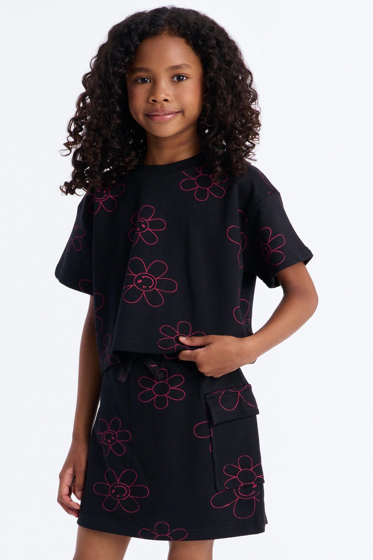 Mini Full Of Joy Skort Set - Black