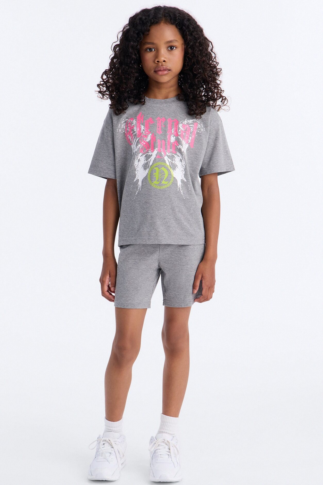 Mini Eternal Style Short Set - Charcoal