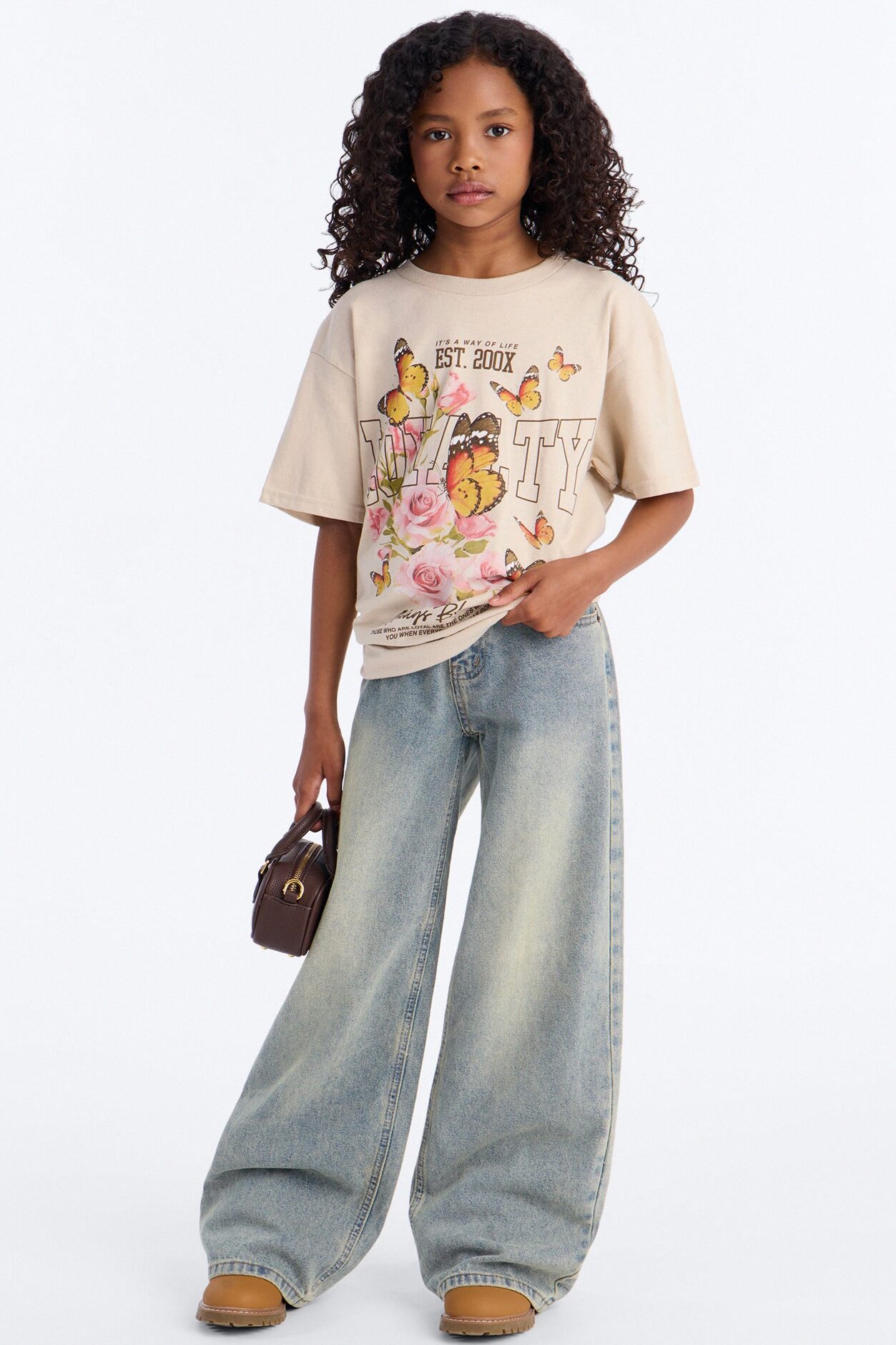 Mini Loyalty Always Blessed Tee - Sand