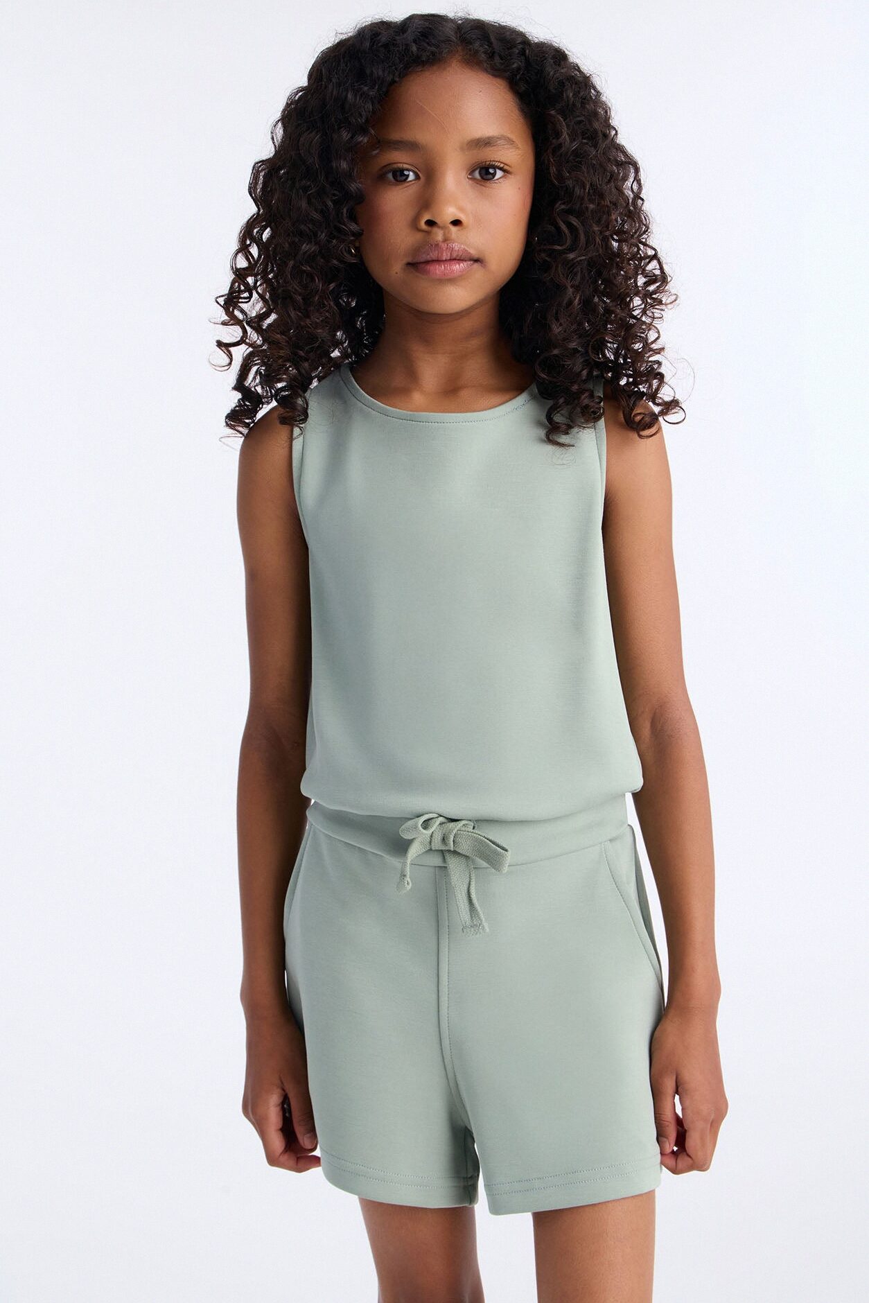 Mini A Sunny Day Romper - Sage