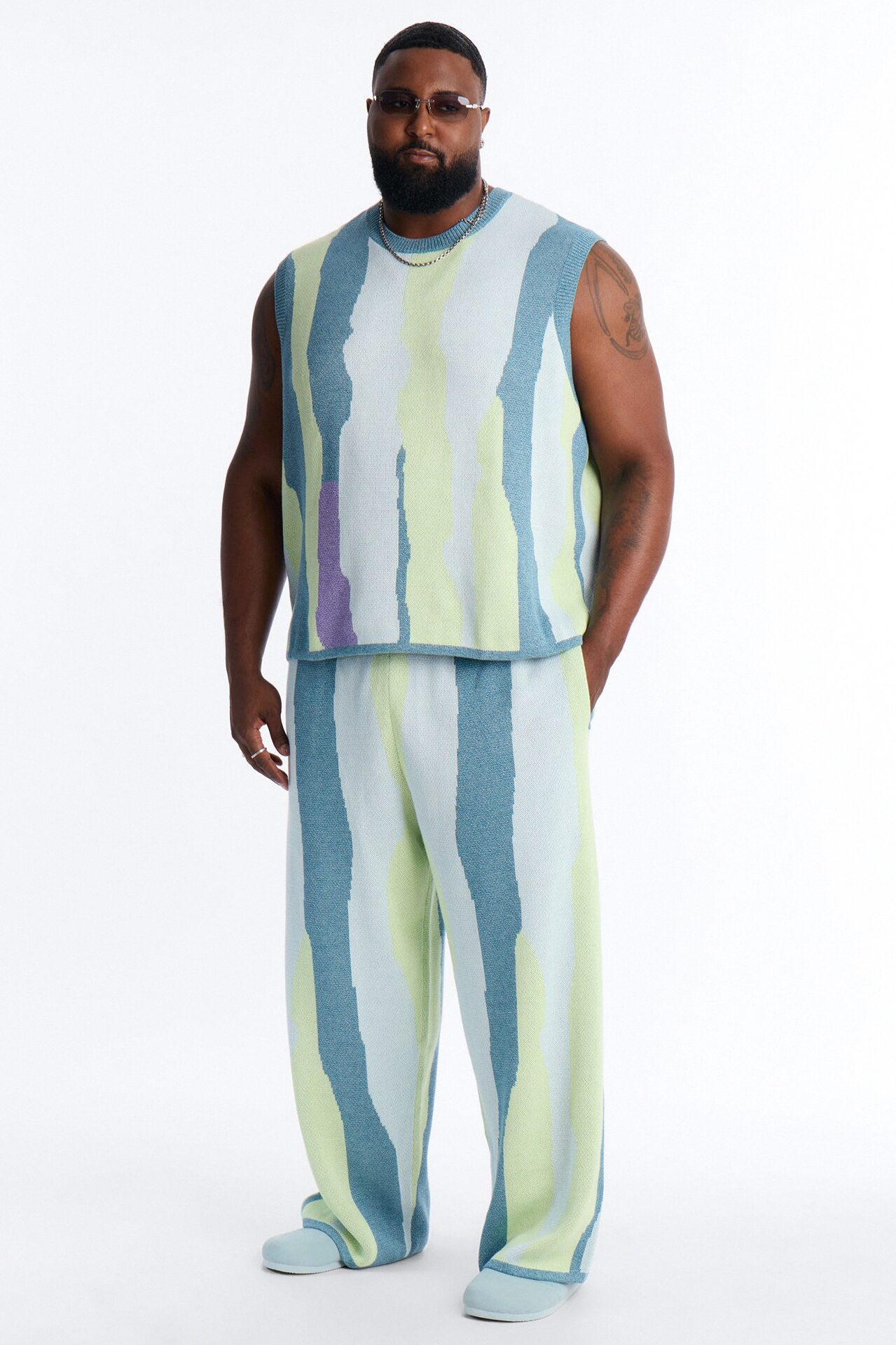 Relaxed Day Mixer Sweater Vest - Multi Color