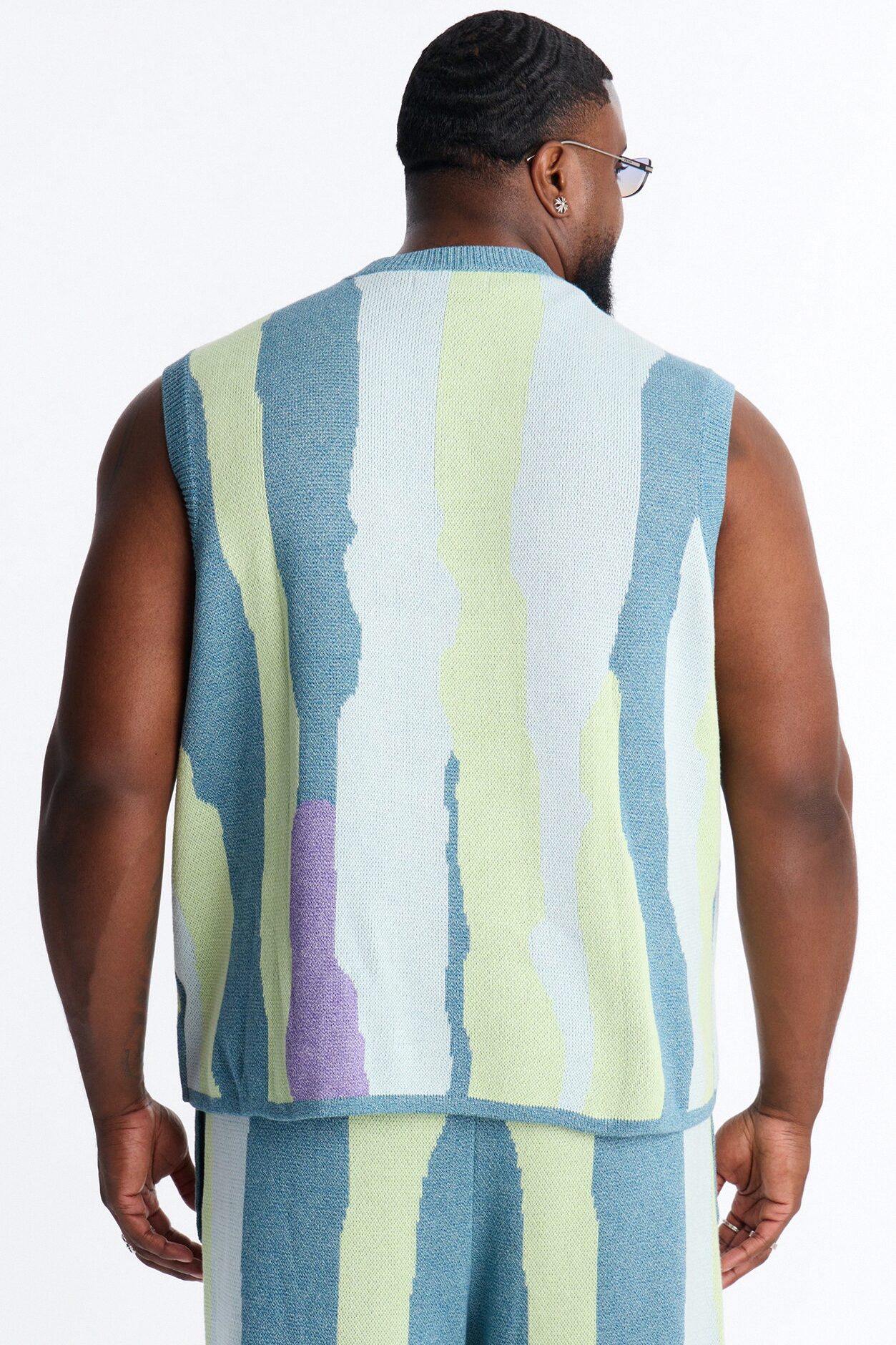 Relaxed Day Mixer Sweater Vest - Multi Color