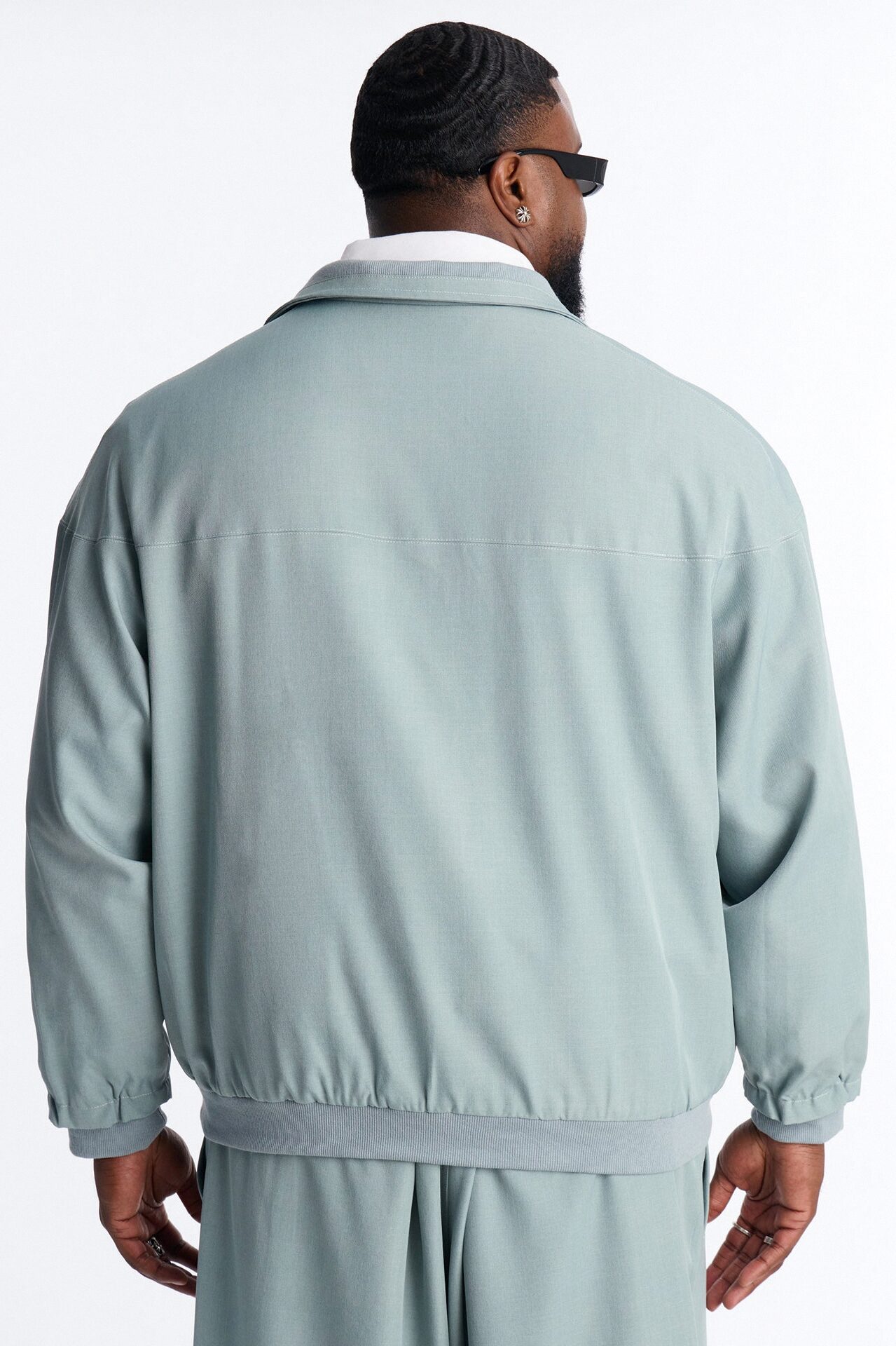 Relaxed Pearson Wave Casual Blazer - Blue