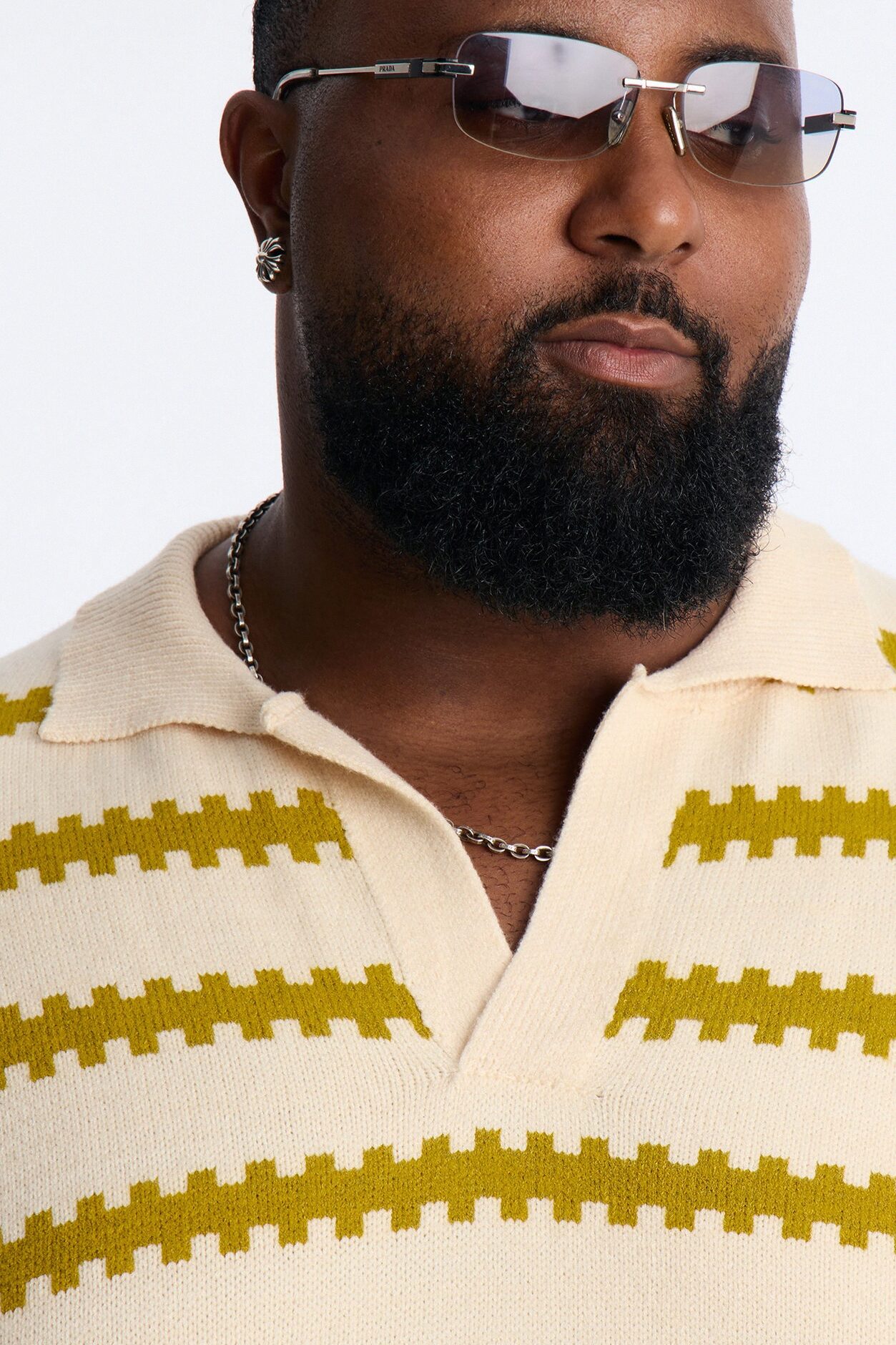 Ripple Stripe Johnny Polo - Green